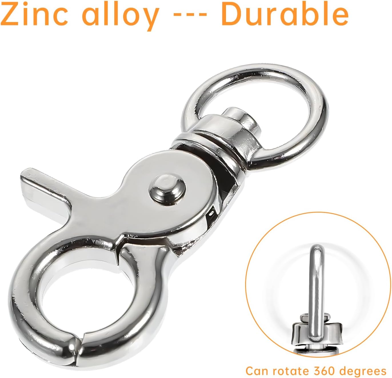 10PCS Durable Trigger Snaps Zinc Alloy Open Design Easy to Install