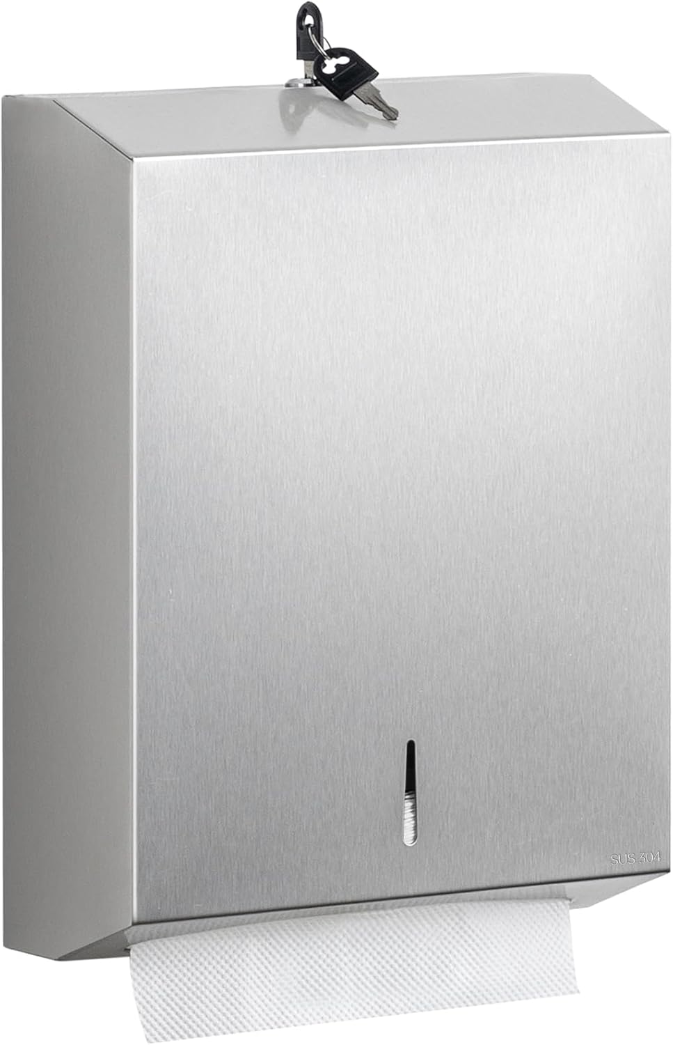 Stainless Steel Wall-Mounted Dispenser for Haggle-Free Restrooms
