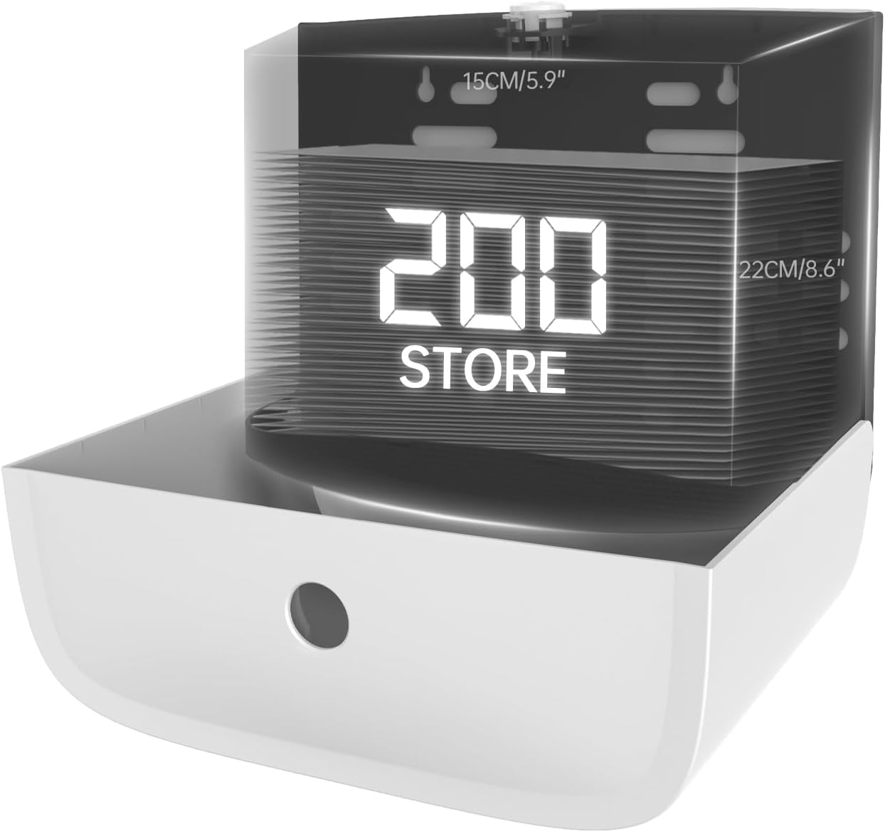 Smart Lock Dispenser Smart Towels Holder Wall-Mounted Tissue Dispenser Large Capacity
