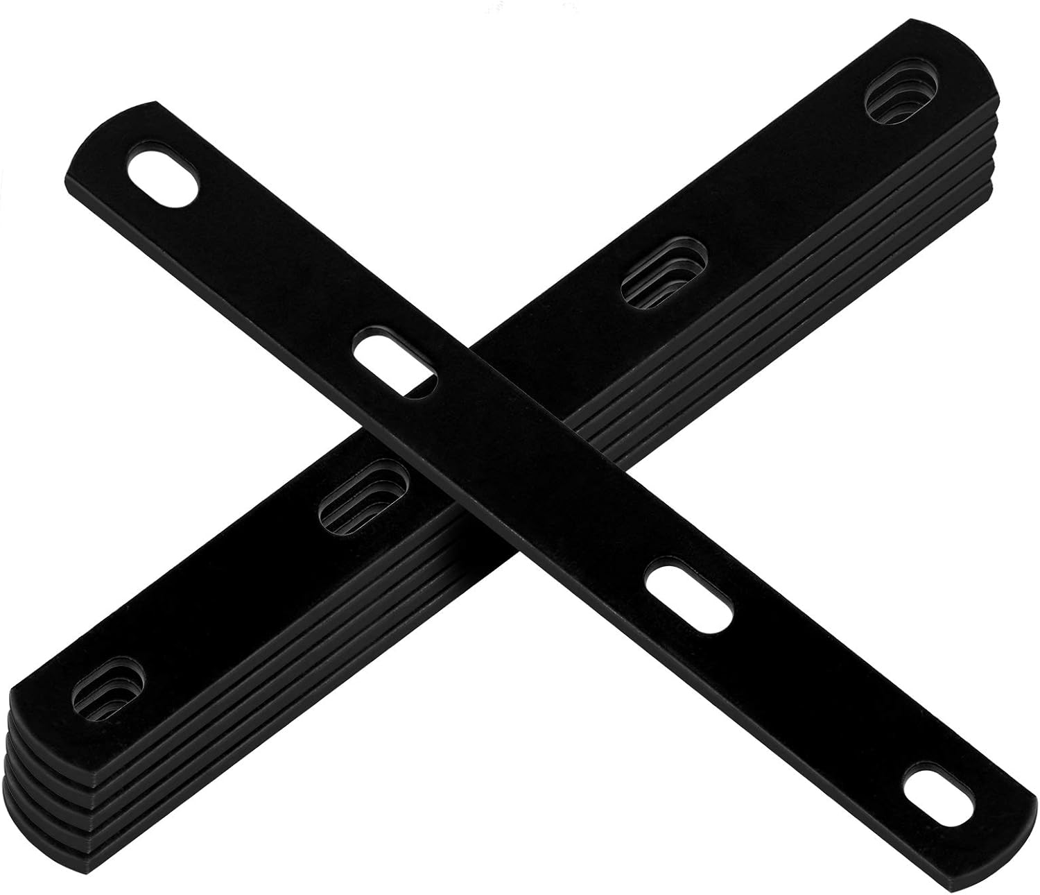 6PCS Black Steel Mending Plate - Heavy Duty Farmhouse Woodworking Tool