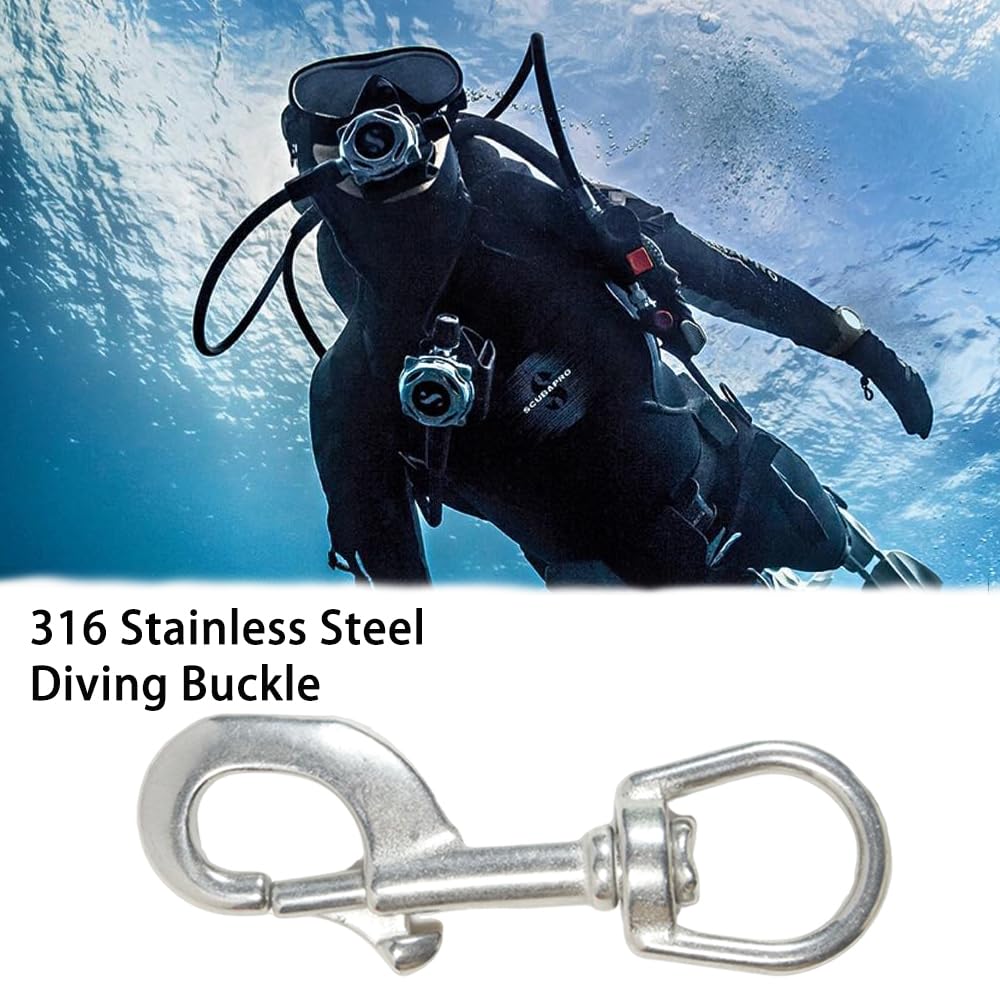 35-Inch Heavy-Duty Swivel Snap Marine Grade Durable for Diving Boating