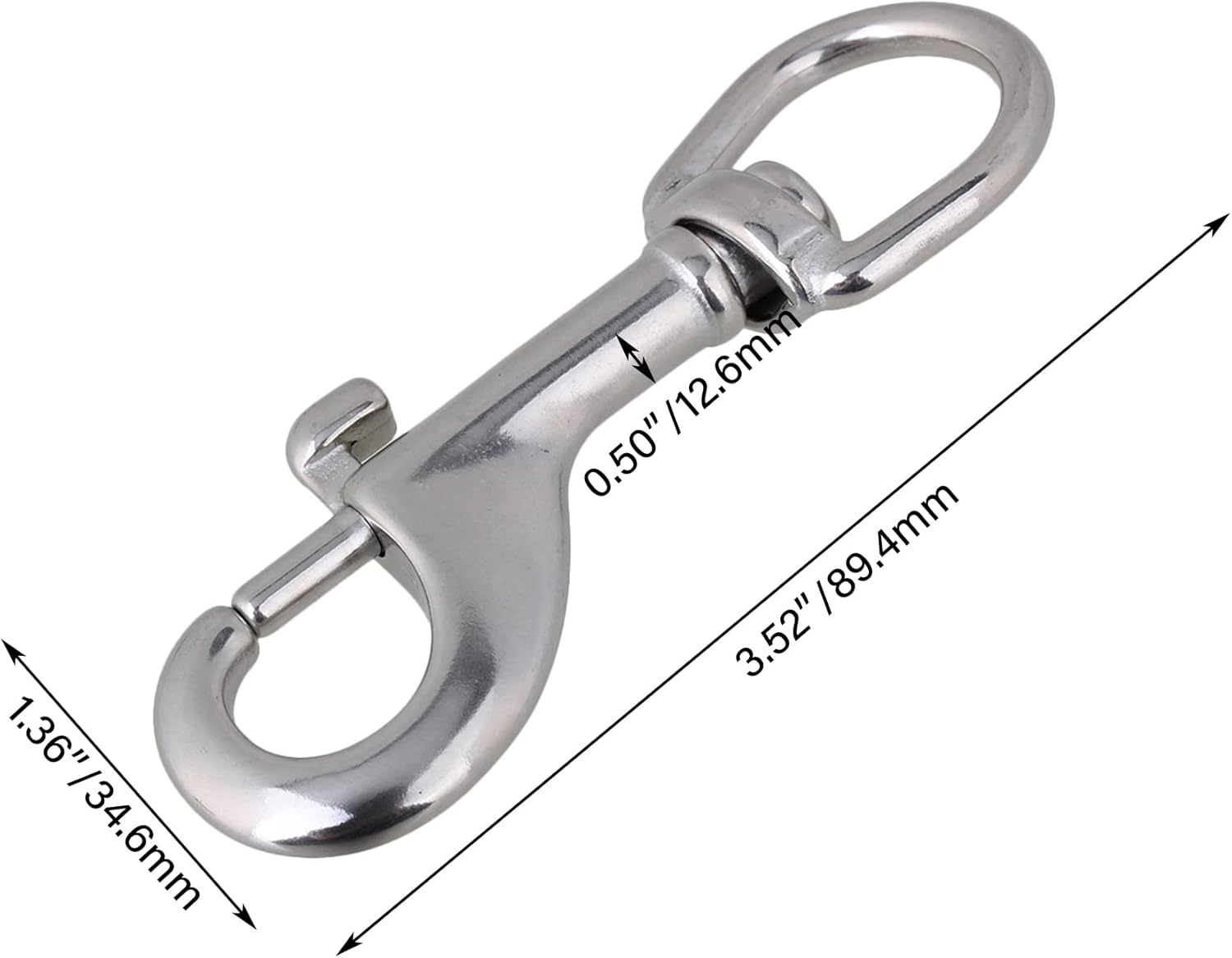 Durable Trendy Silver Keychain Strap with 304 Stainless Steel