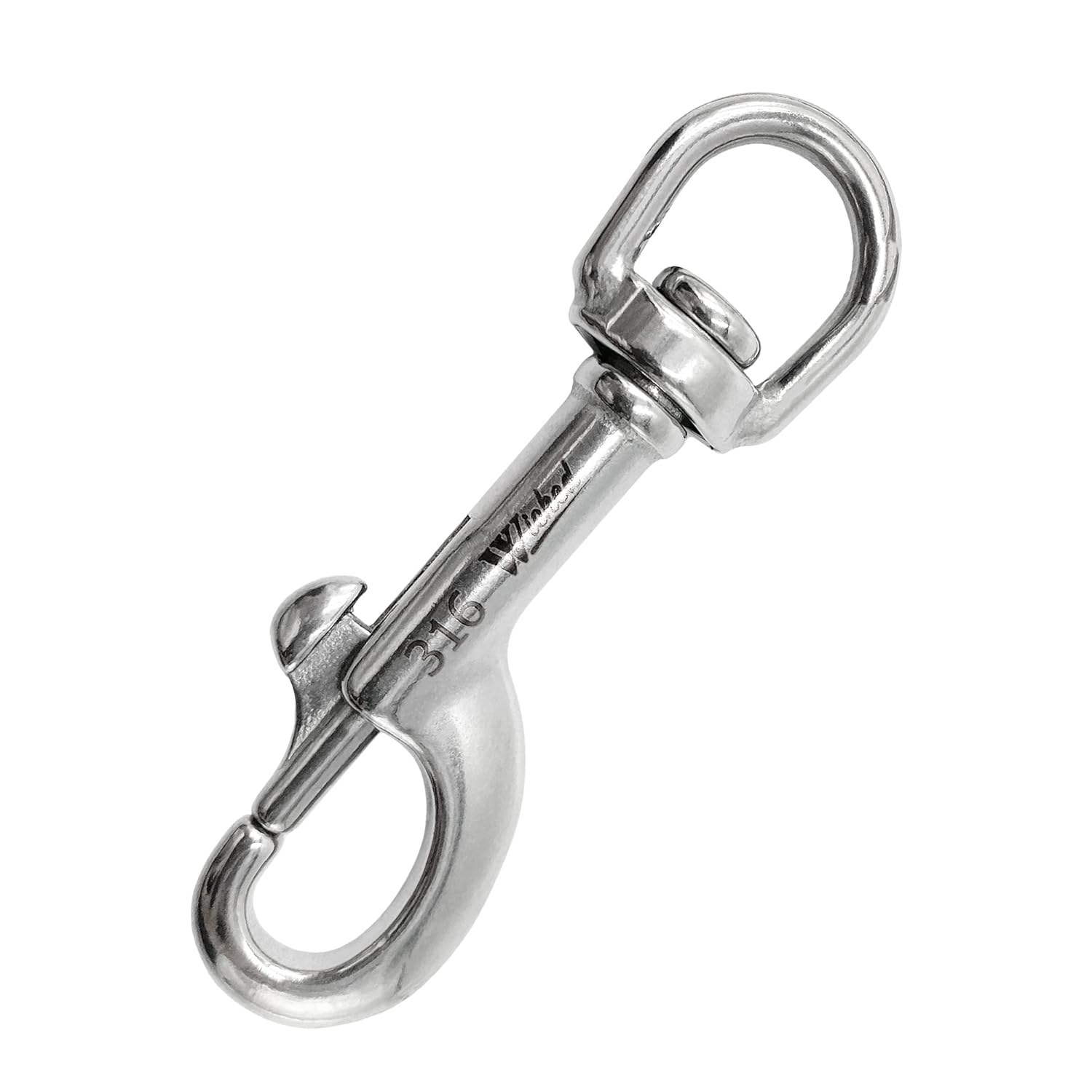 WICKED 316 Stainless Steel Swivel Eye Single Snap Bolt 6 Pack