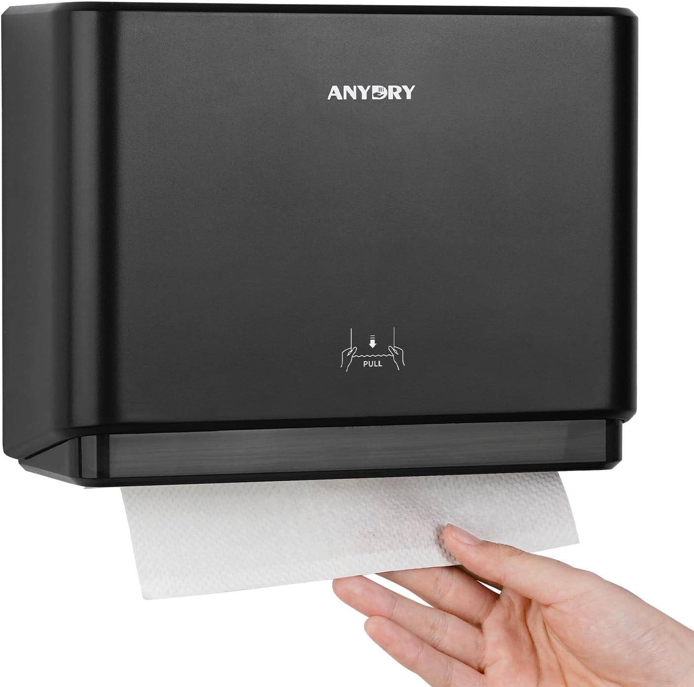 200 Sheet Wall Mounted Paper Towel Dispenser Black