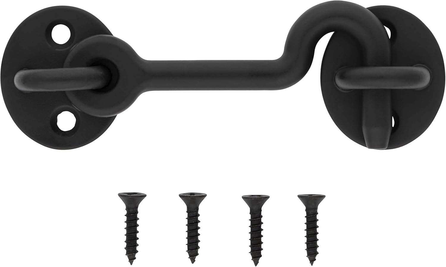 Sliding Door Privacy Hook with Matte Black Finish