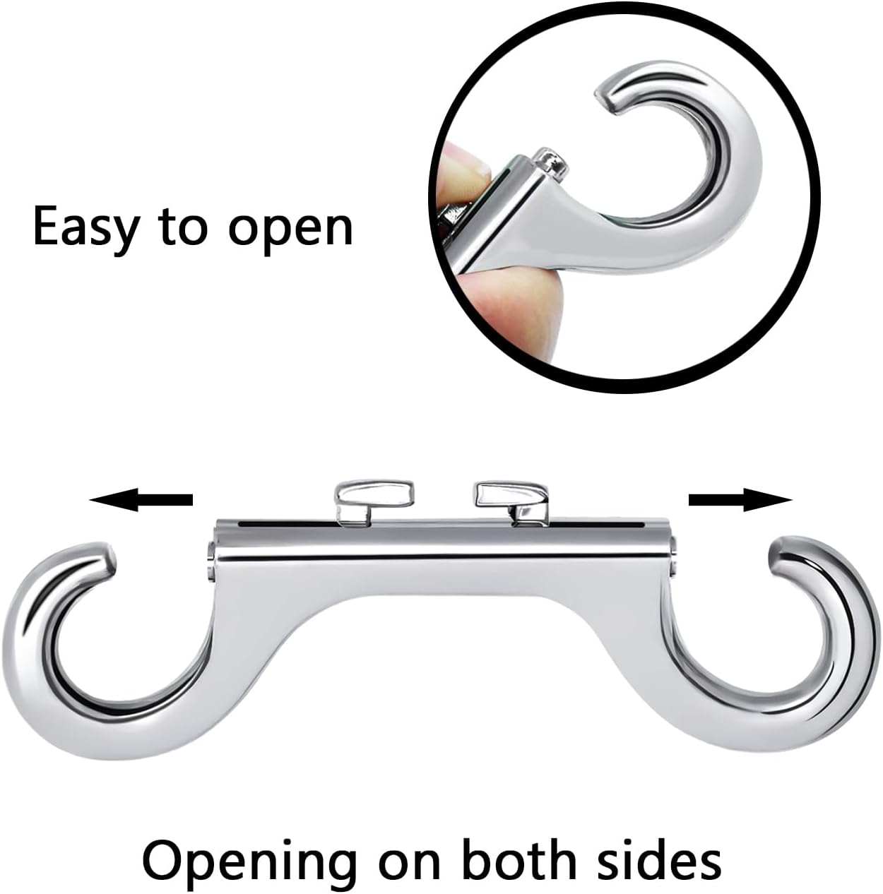 10-Piece 26-Inch Bolt Snaps Hook Set