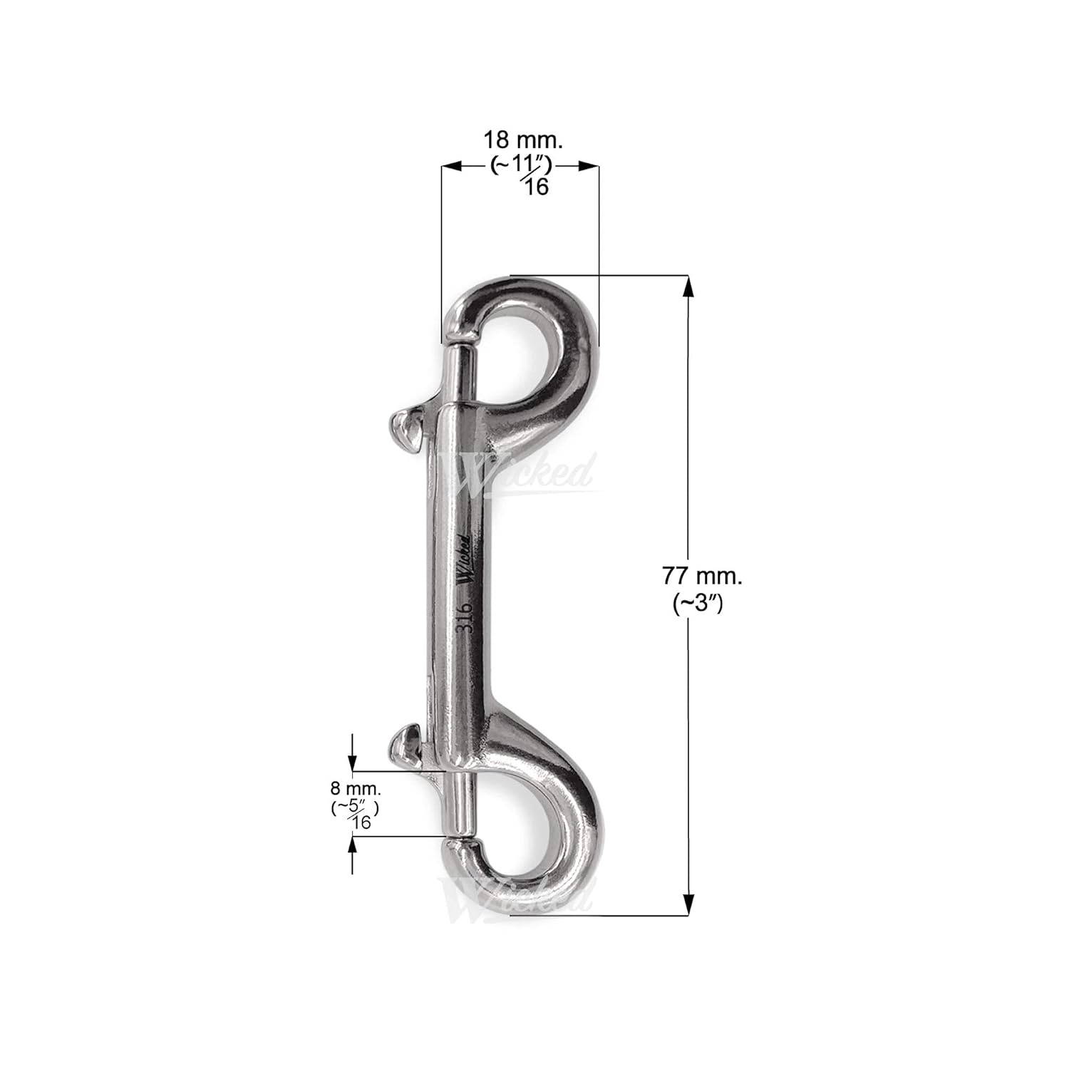 WICKED Marine-Grade Snapped-in Bolts