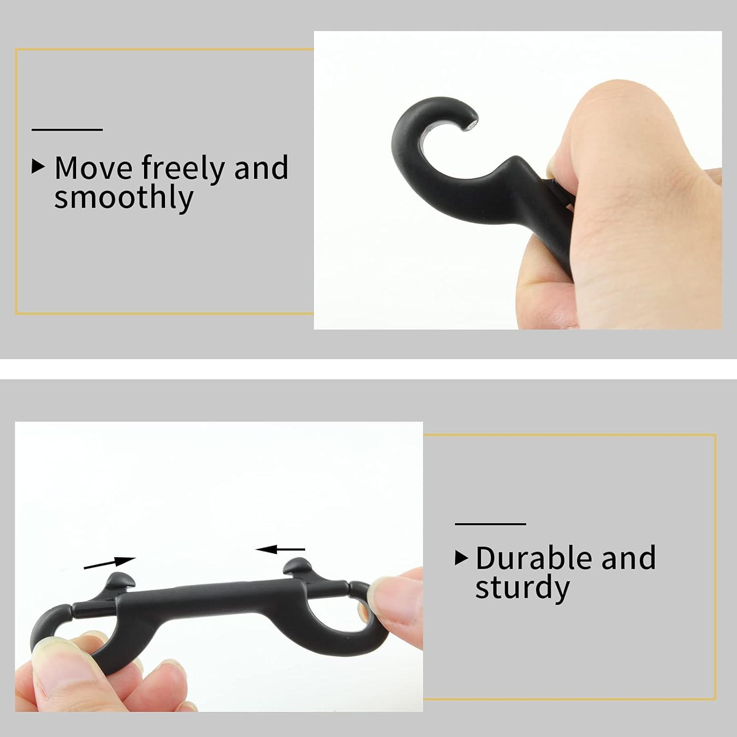 Super Strong Double Ended Bolt Snaps Hook Durable Weatherproof Pet Home Use