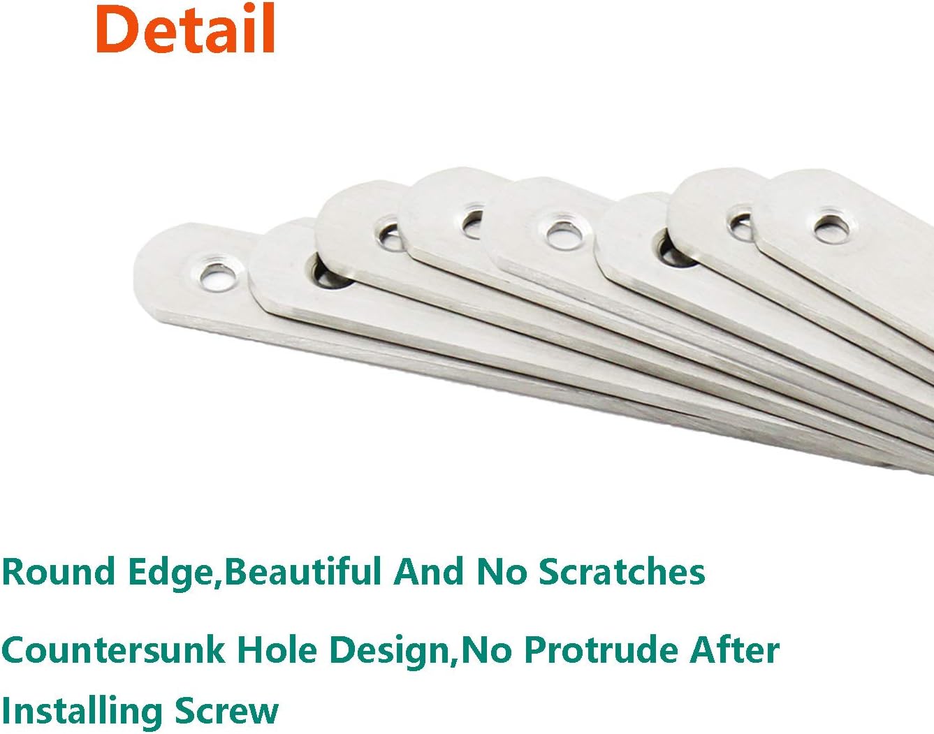 Sturdy Flat Mending Plate Set for Wood
