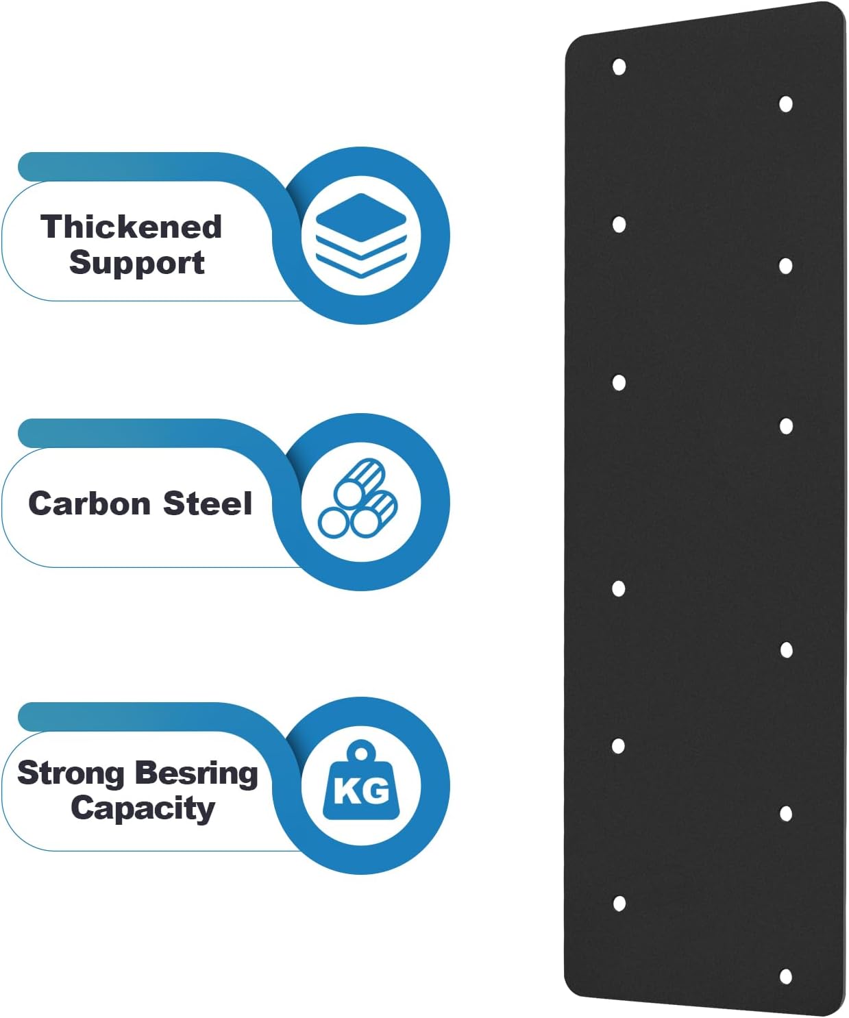 ICOIN 2-Piece 16x5 Straight Steel Flat Plate