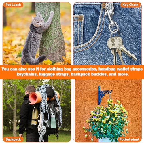 Therwen Heavy Duty Swivel Snap Hooks for Dog Leash
