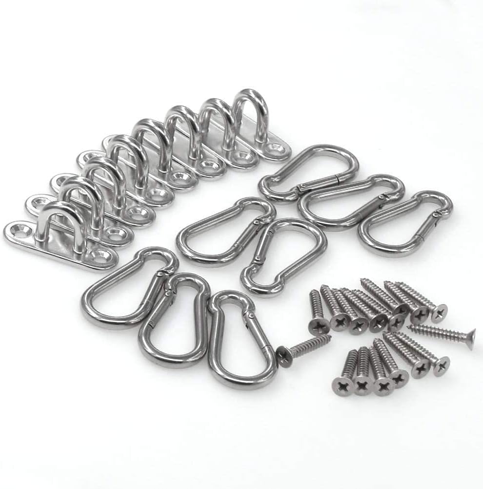 Sturdy Stainless Steel U Hooks Set for Marine Use