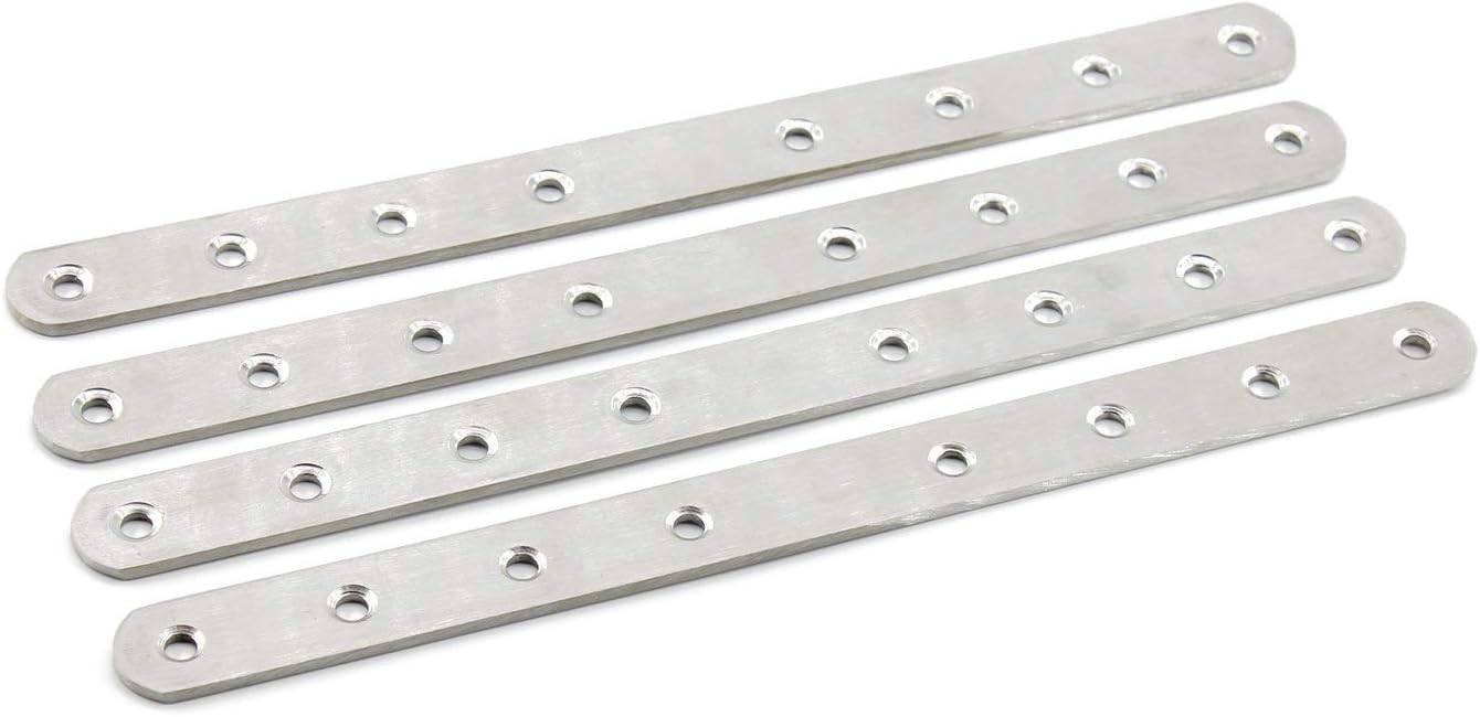 4 Pack Flat Mending Plate Stainless Steel 12 Inch