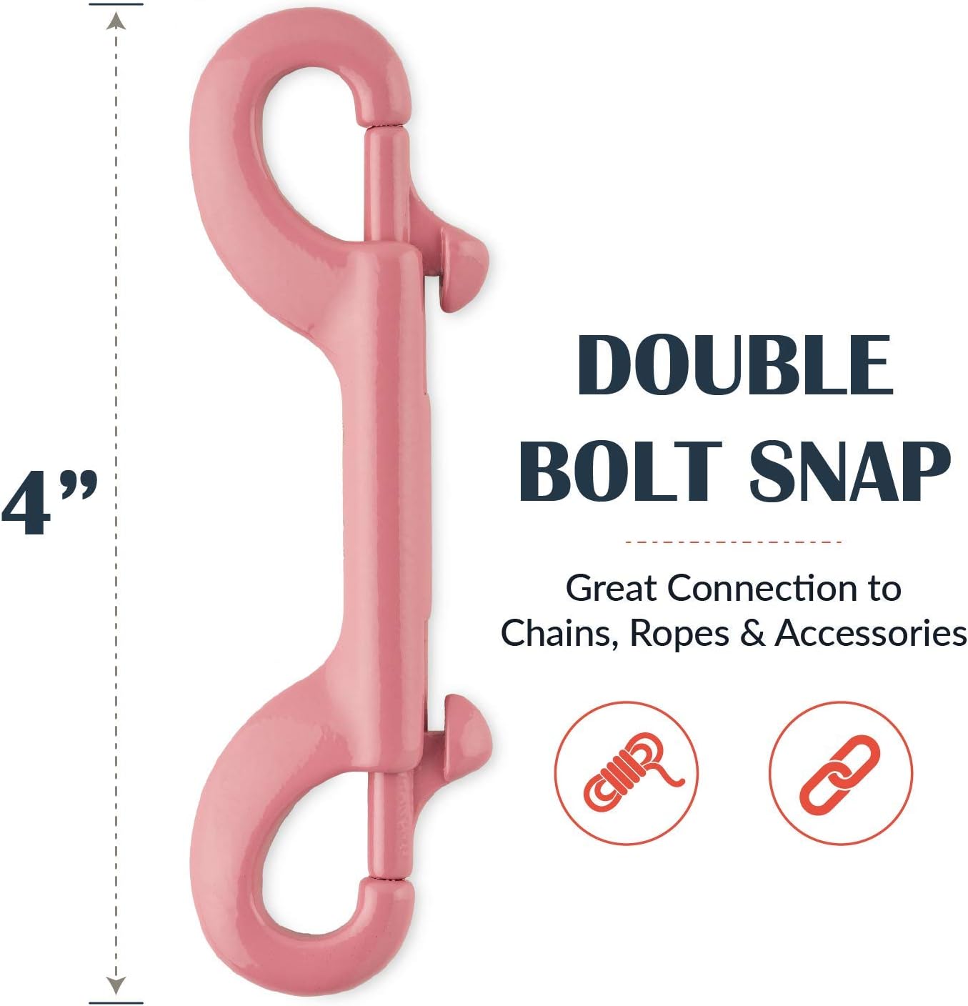 Flourish Stainless Steel Snap Hook Light Pink