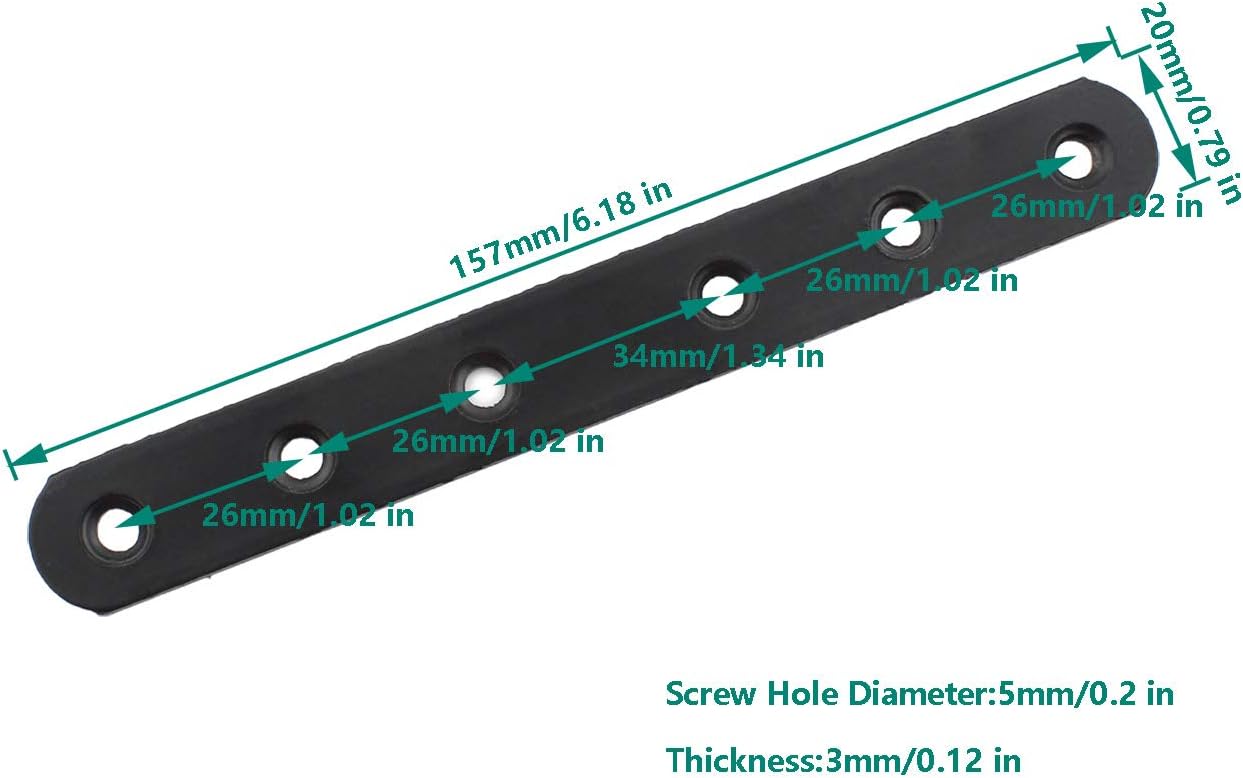 4-Pack Metal Bracket Set for Wood Repair