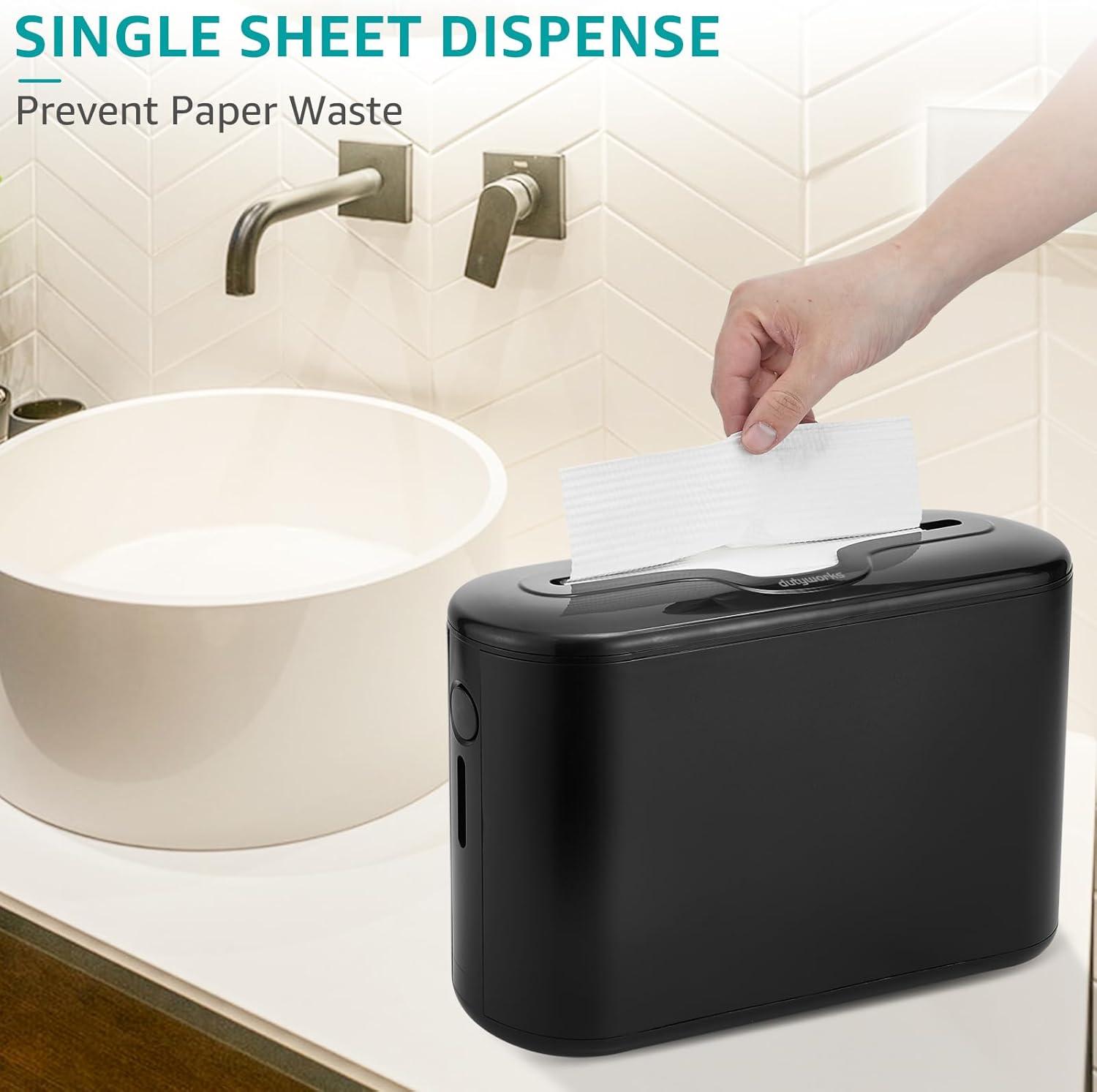 DUTYWORKS Multifold Paper Towel Dispenser Countertop Black