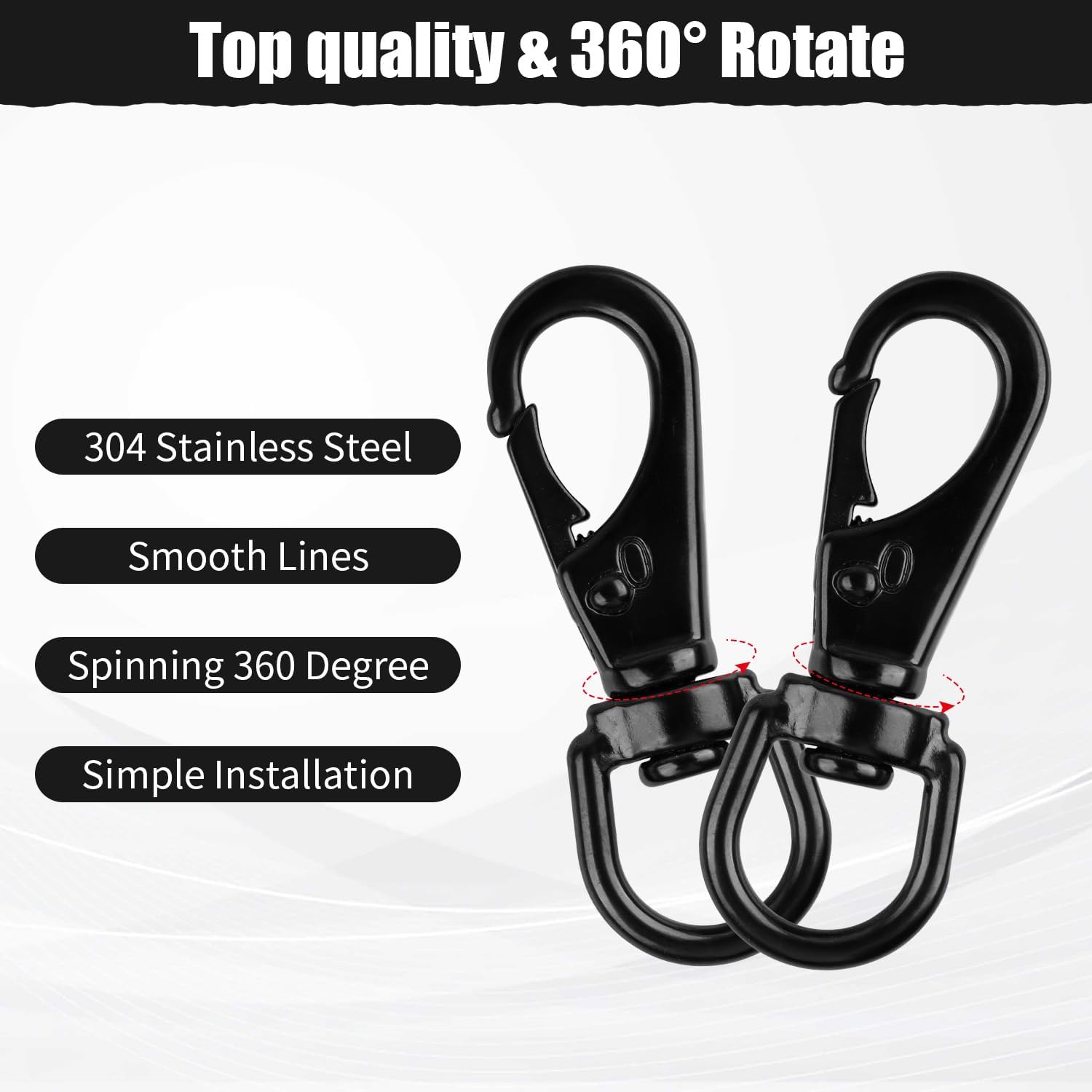Durable 5-Pack Spring Clips