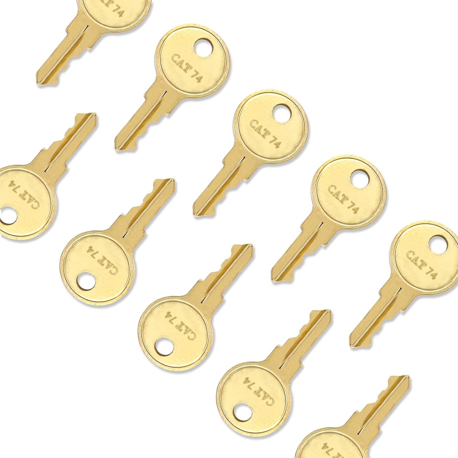 10-Piece CAT74 compatible keys for Janitor Bobrick dispensers