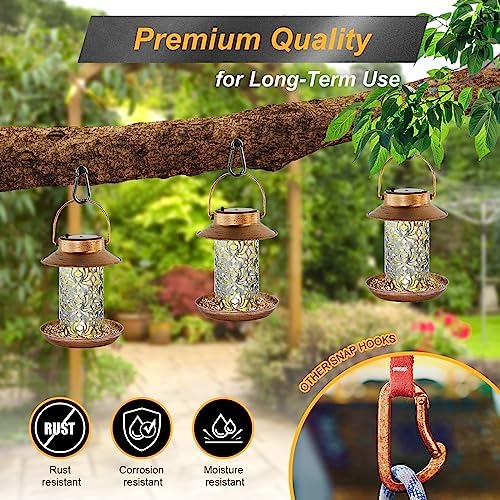12-Piece Durable Carabiner Clips with 110 lbs Capacity for Birds Dogs