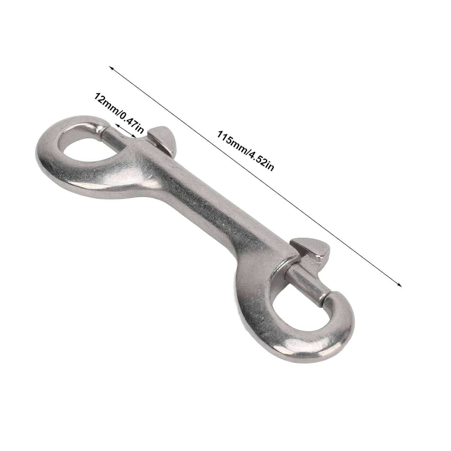 Double-Ended Marine Grade Stainless Steel Bolt Snap Hooks 115mm