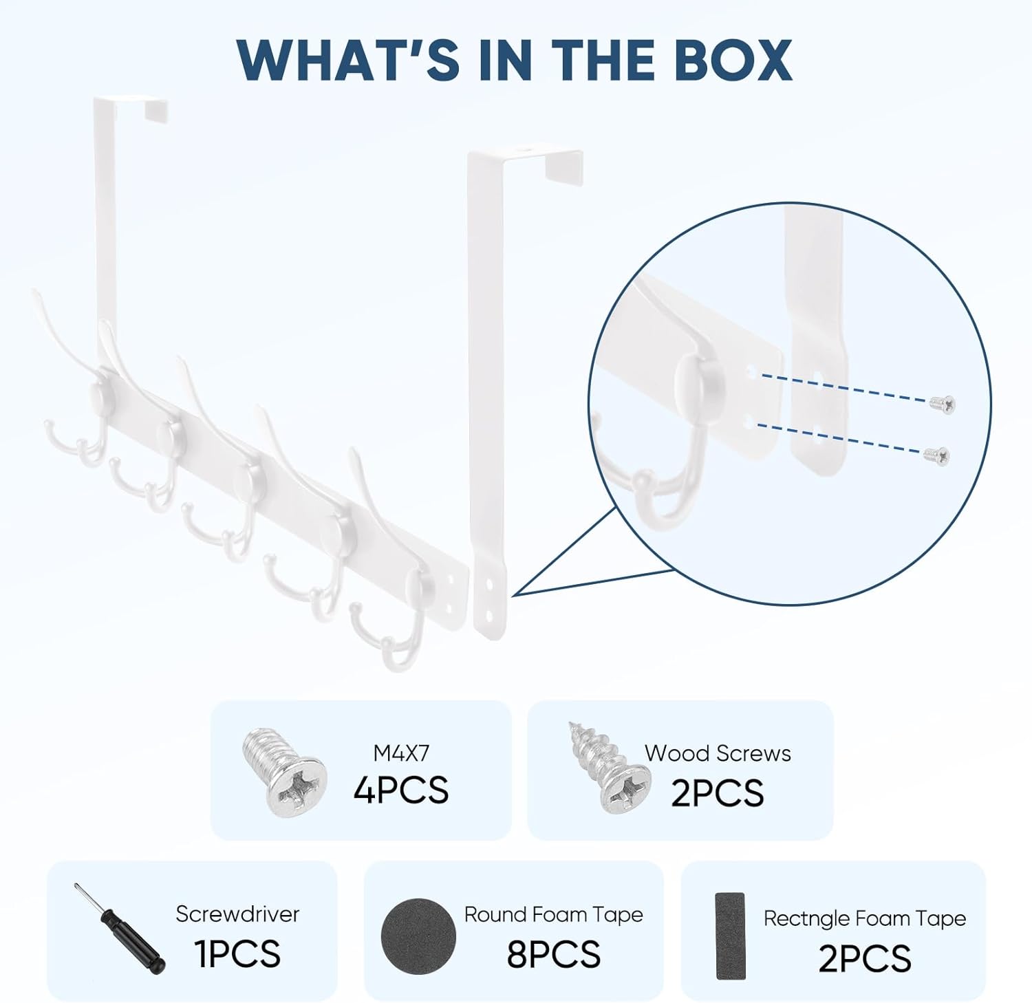 Extra Strong Over-the-Door Hook for Bathroom Bedroom Use