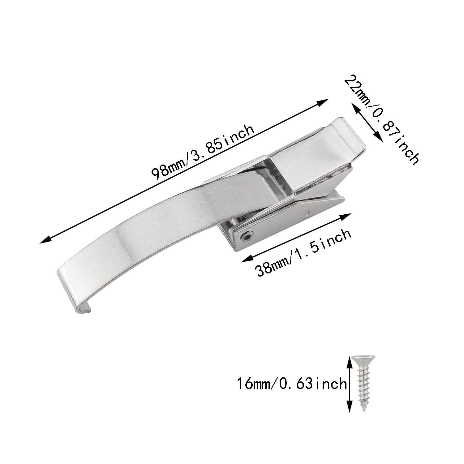 ITROLLE Stainless Steel Draw Toggle Latch Spring Lock with Screws