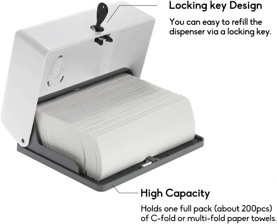 Multi-Purpose Wall-Mounted Paper Towel Dispenser