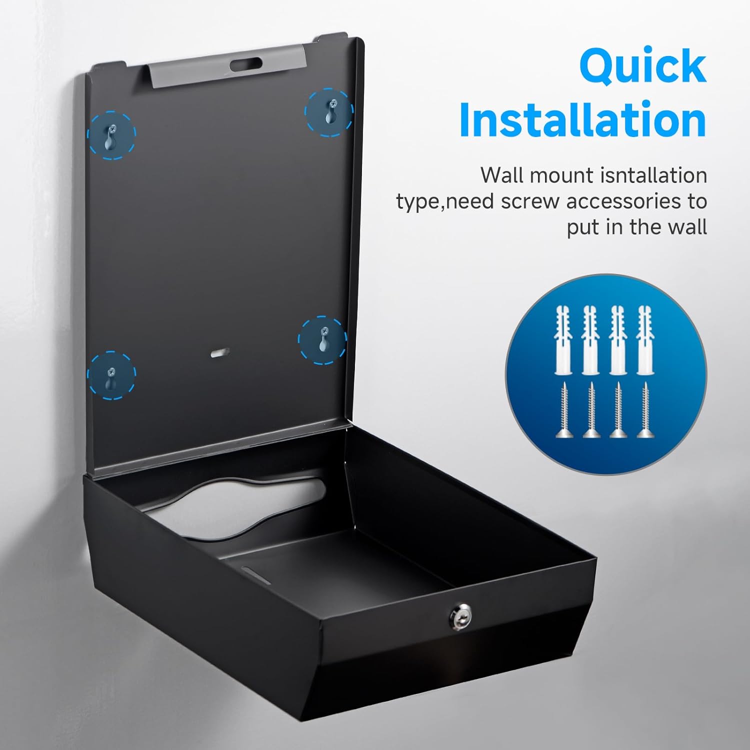 GlintGath 304 Stainless Steel Touchless Paper Towel Dispenser