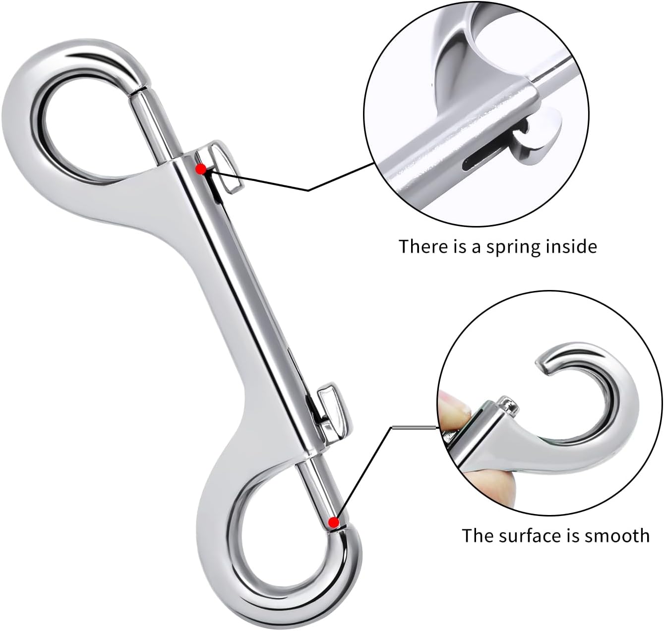 10-Piece 26-Inch Bolt Snaps Hook Set