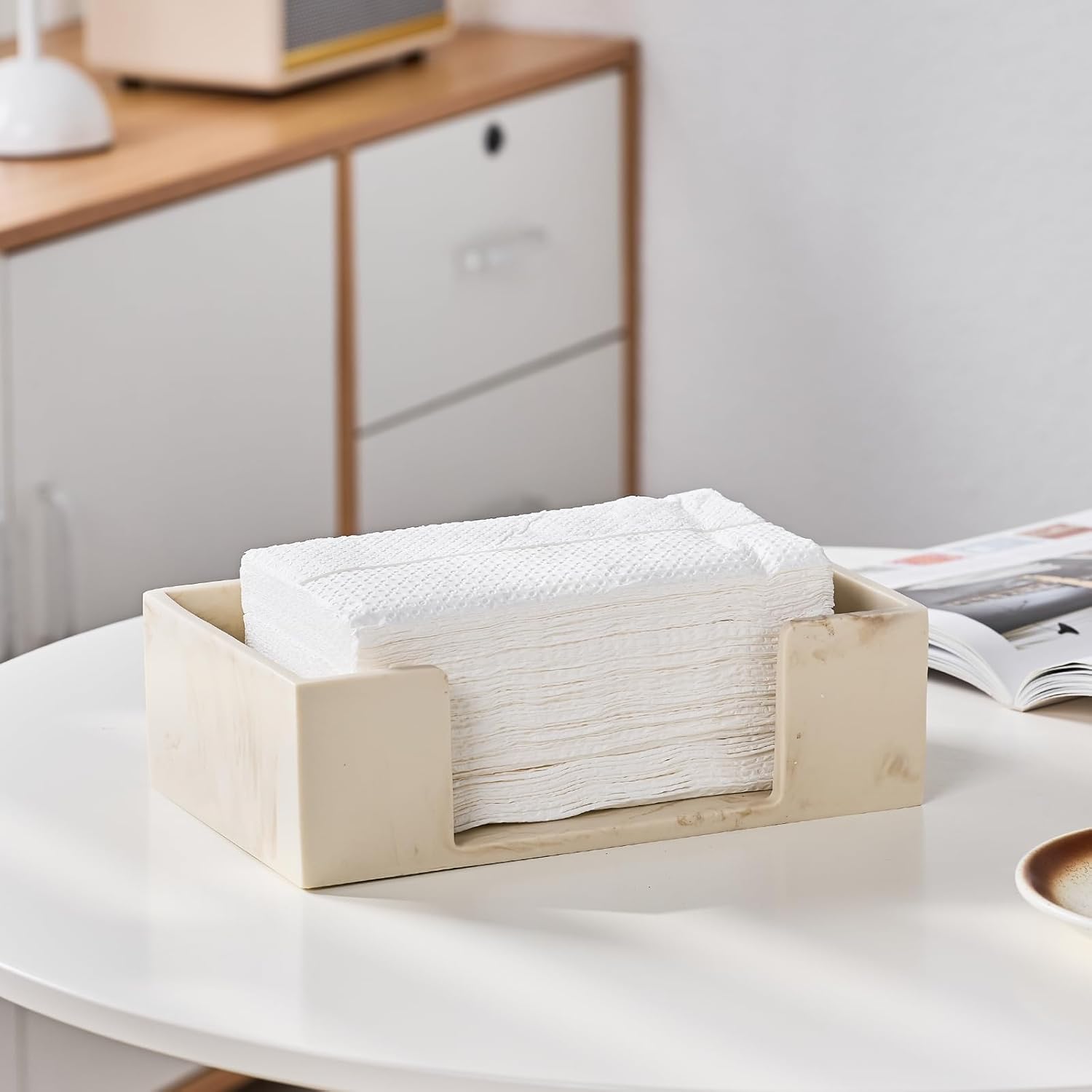 Marble Beige Napkin Holder