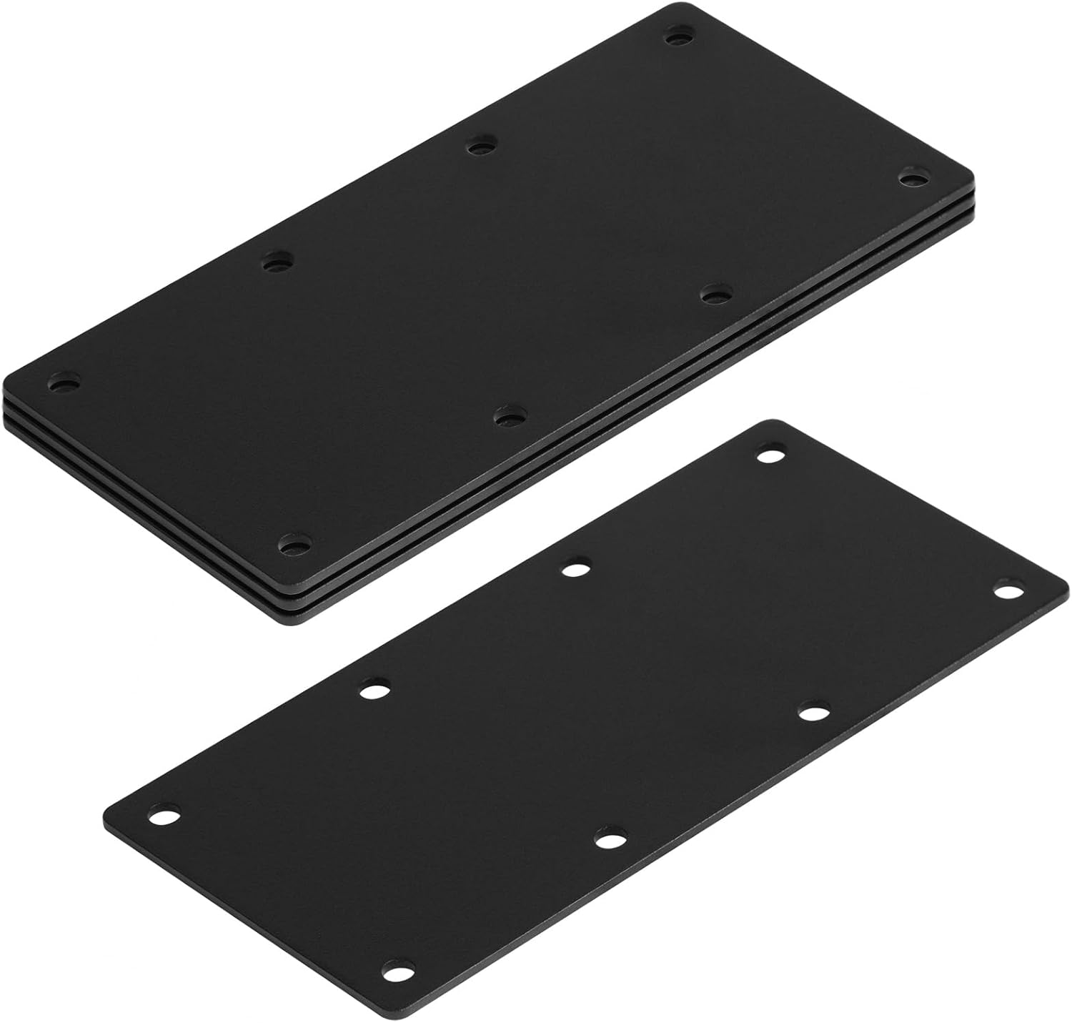 4 PCS Black Flat Mending Bracket Plate for Furniture Wood Repair