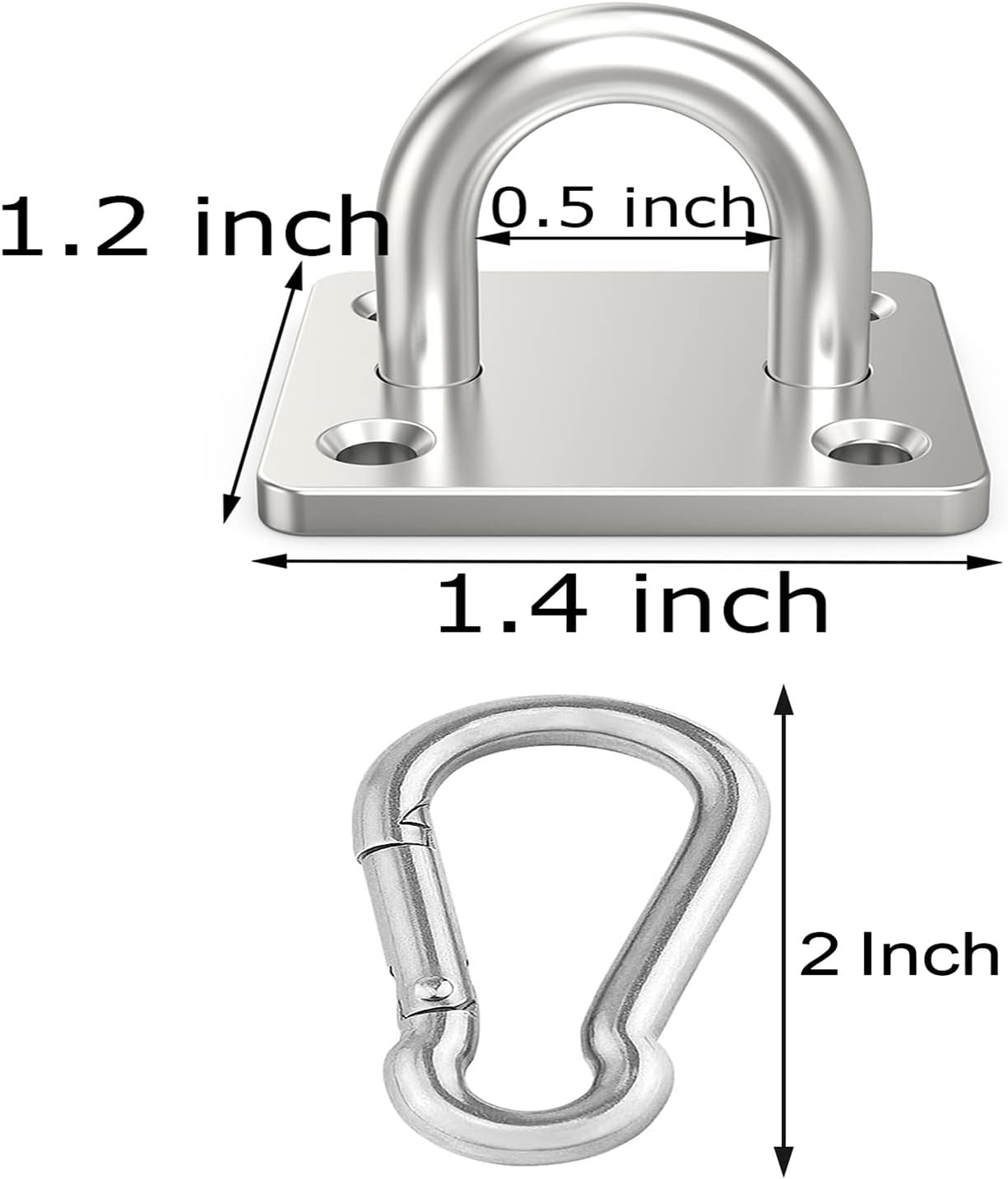 Hulless 8-Piece Stainless Steel Hook Set for Marine and Industrial Use