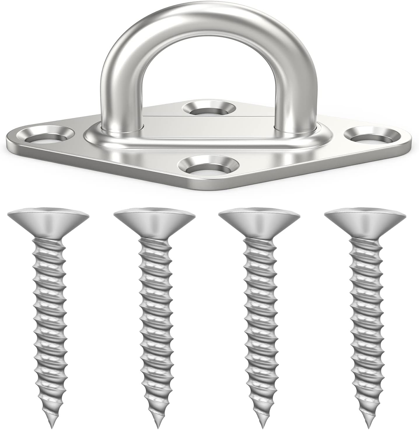 8-Piece Stainless Steel Hangers with 200 lbs Load Capacity