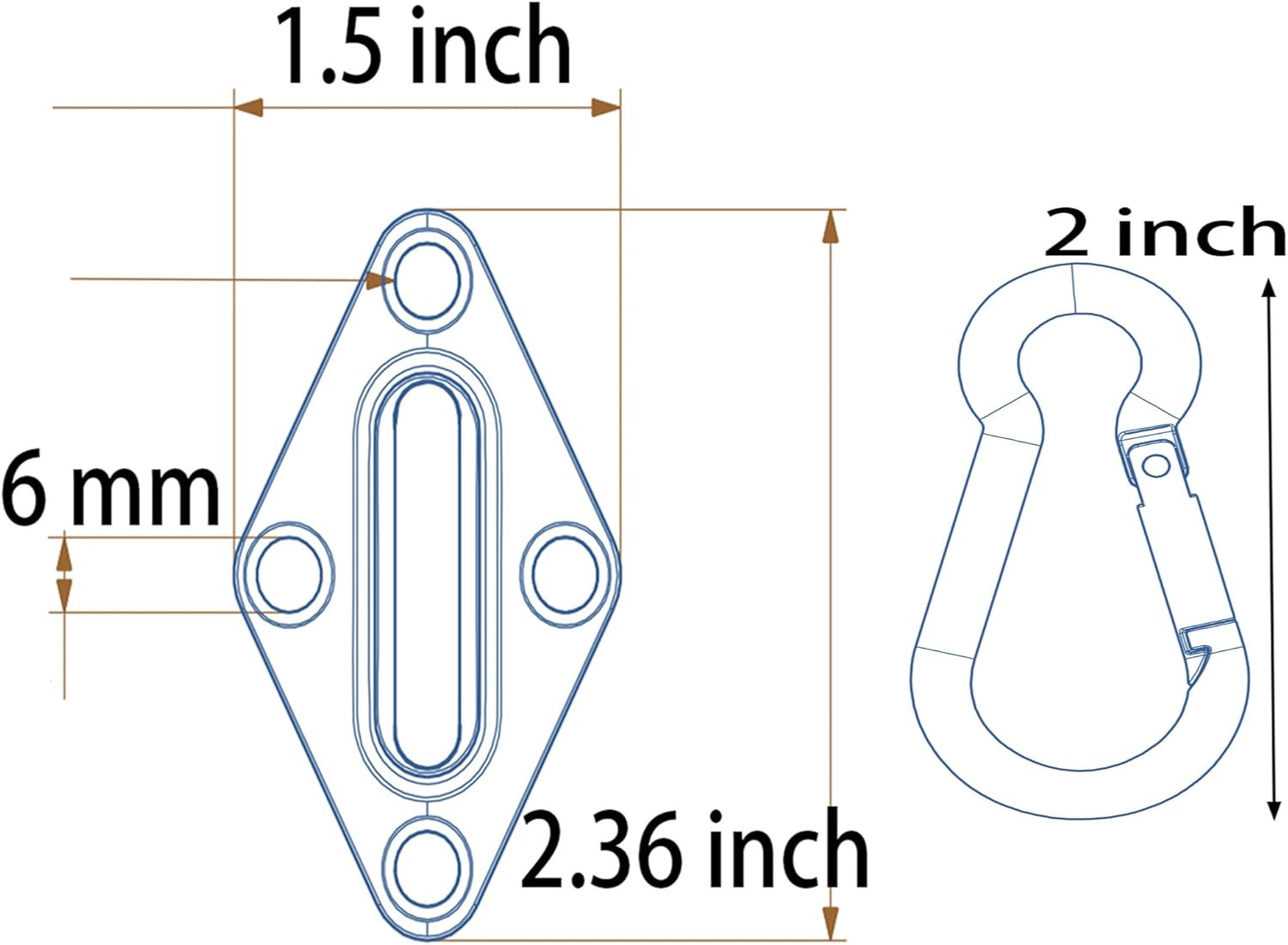 8-Piece Stainless Steel Hangers with 200 lbs Load Capacity