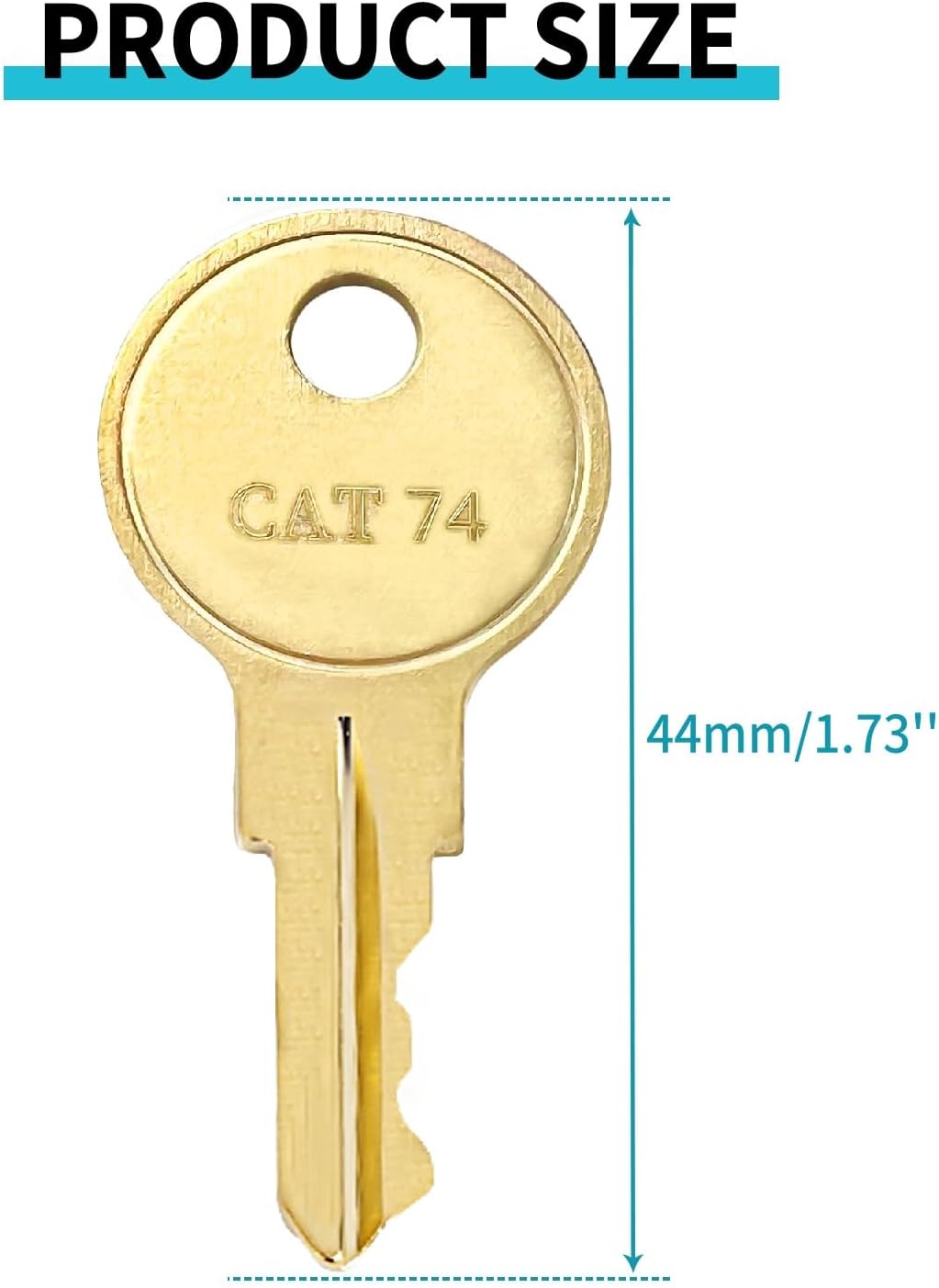 10-Piece CAT74 compatible keys for Janitor Bobrick dispensers