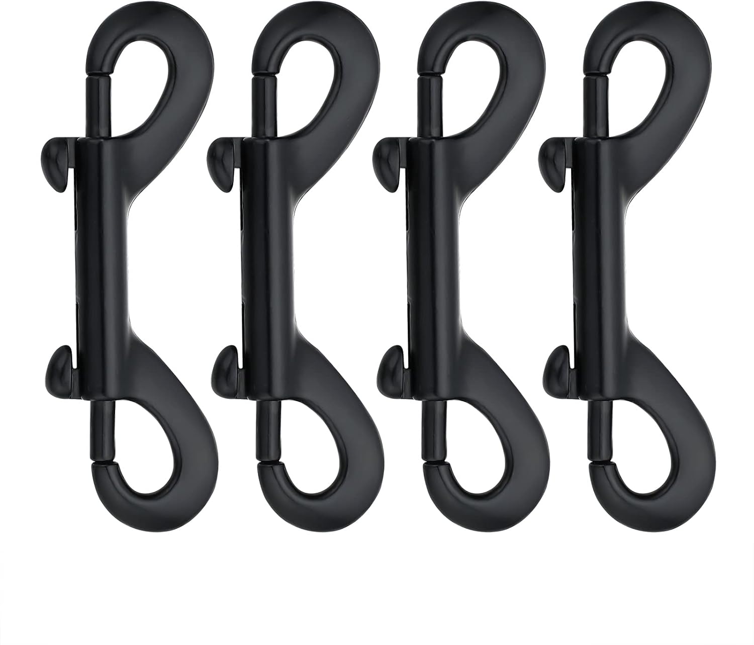 Premium 4-Pack Bolt Snap Hooks Black industrial use