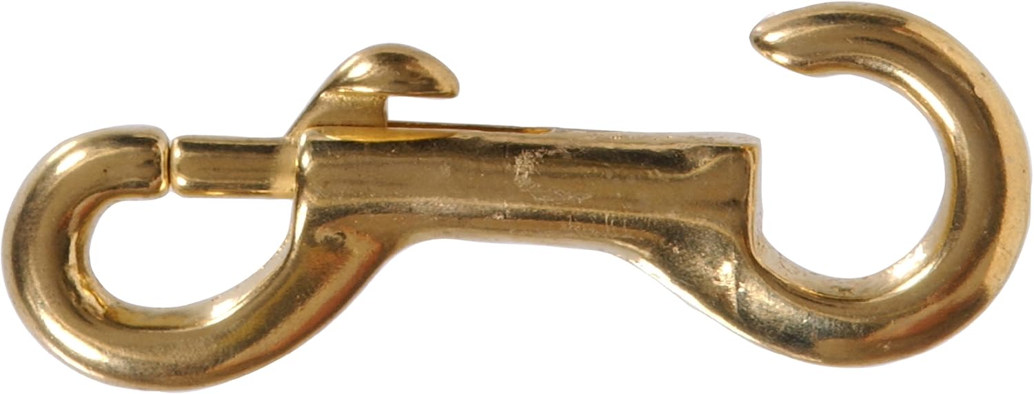 321496 38 inch brass open rigid bolt snap - Set of 10