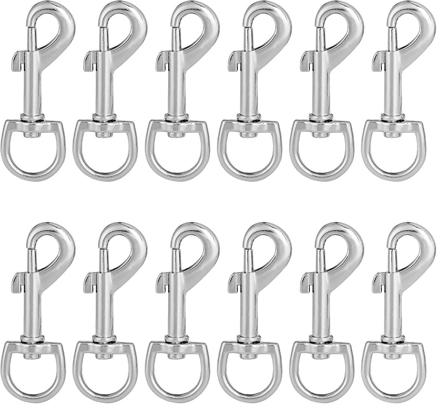 ZWLFLF 12-Piece 3 Inch Swivel Snap Hooks