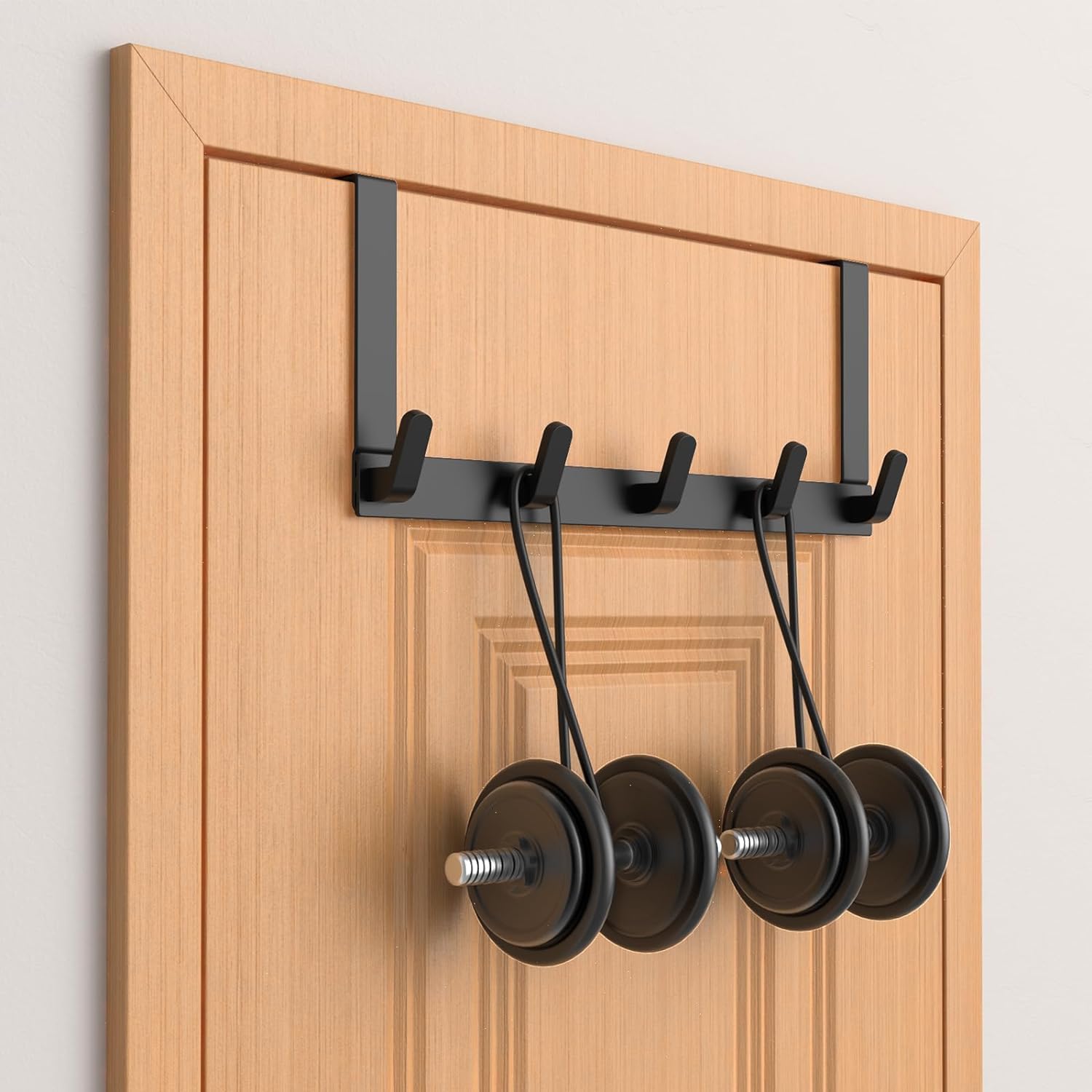 Over-the-Door Coats Rack Hanger Black