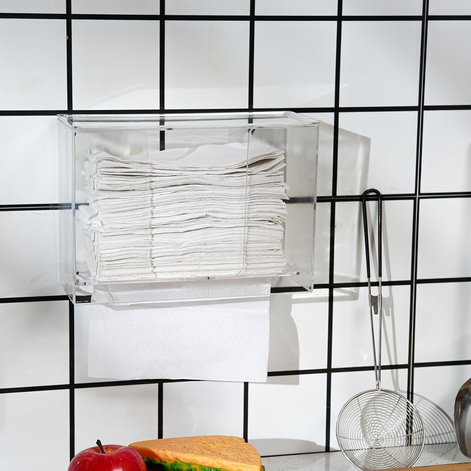 Paper Towel Dispenser Wall Mount Clear Multi-Fold