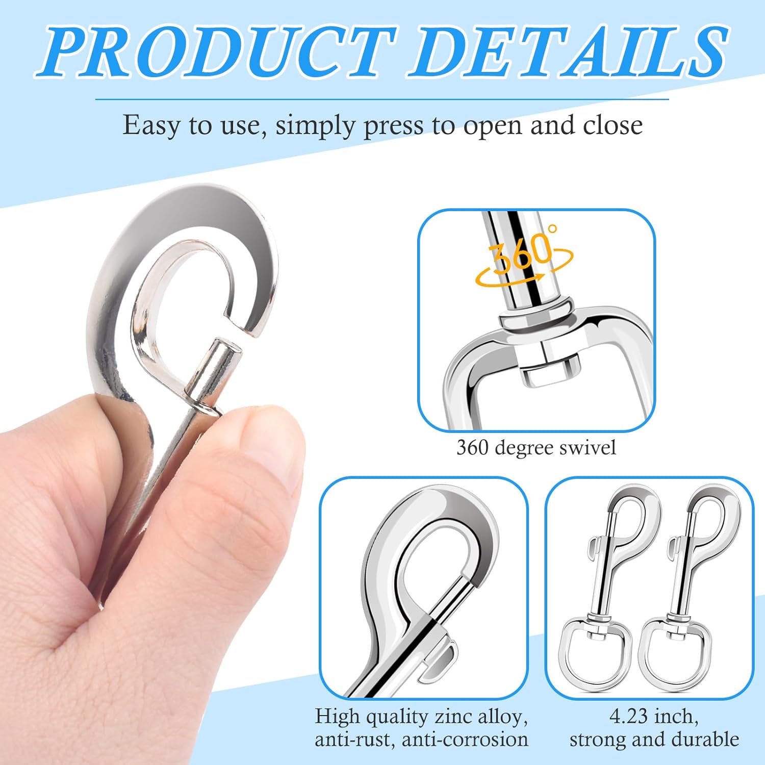 ERKOON 423 Swivel Snap Hooks