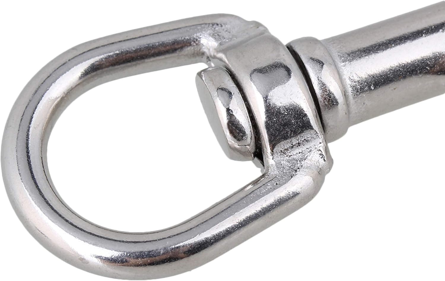Mxfans Stainless Steel Swivel Round Snap Key Chain Clips for Industrial Use