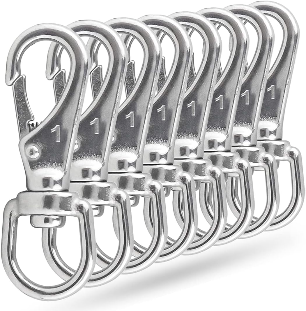 304 Stainless Steel Swivel Snap Hooks for Keychains Pets and More