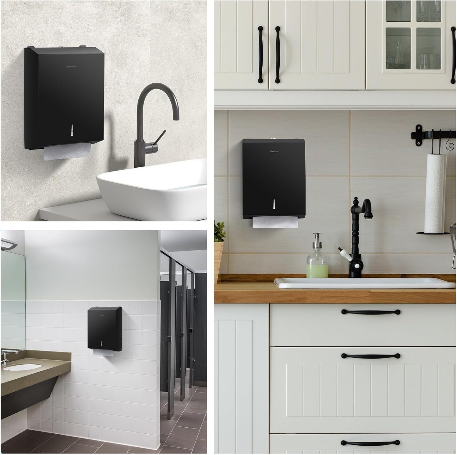 GlintGath 304 Stainless Steel Touchless Paper Towel Dispenser