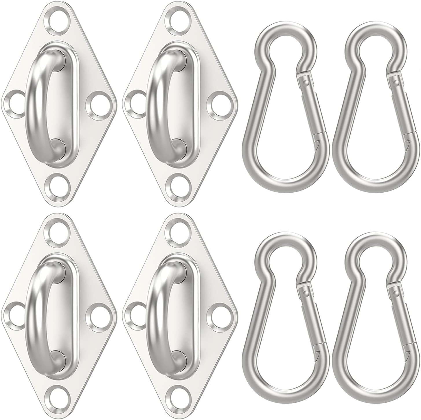 8-Piece Stainless Steel Hangers with 200 lbs Load Capacity