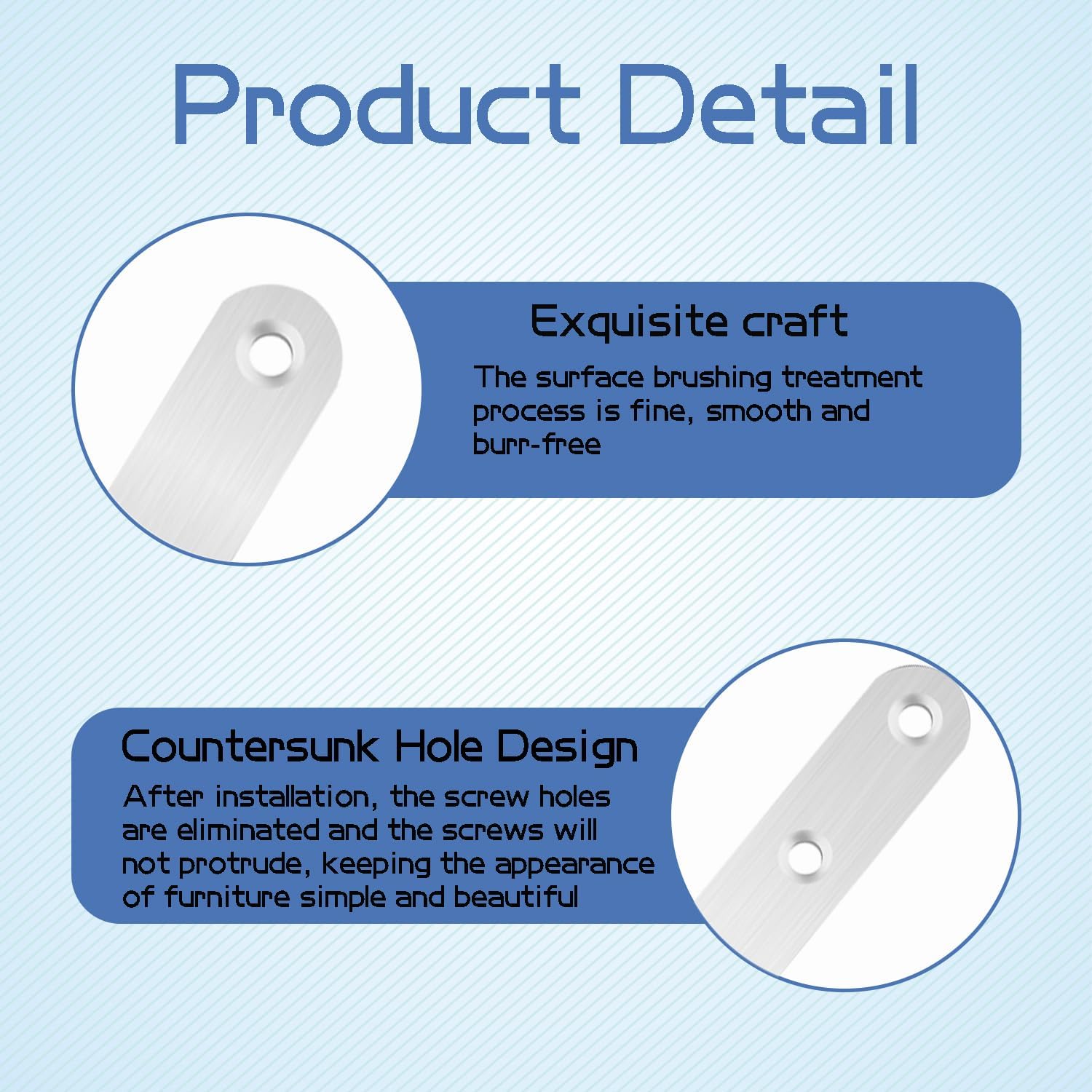 TmyjfjingxiDurable Metal Bracket Plates for Wood Stainless Steel