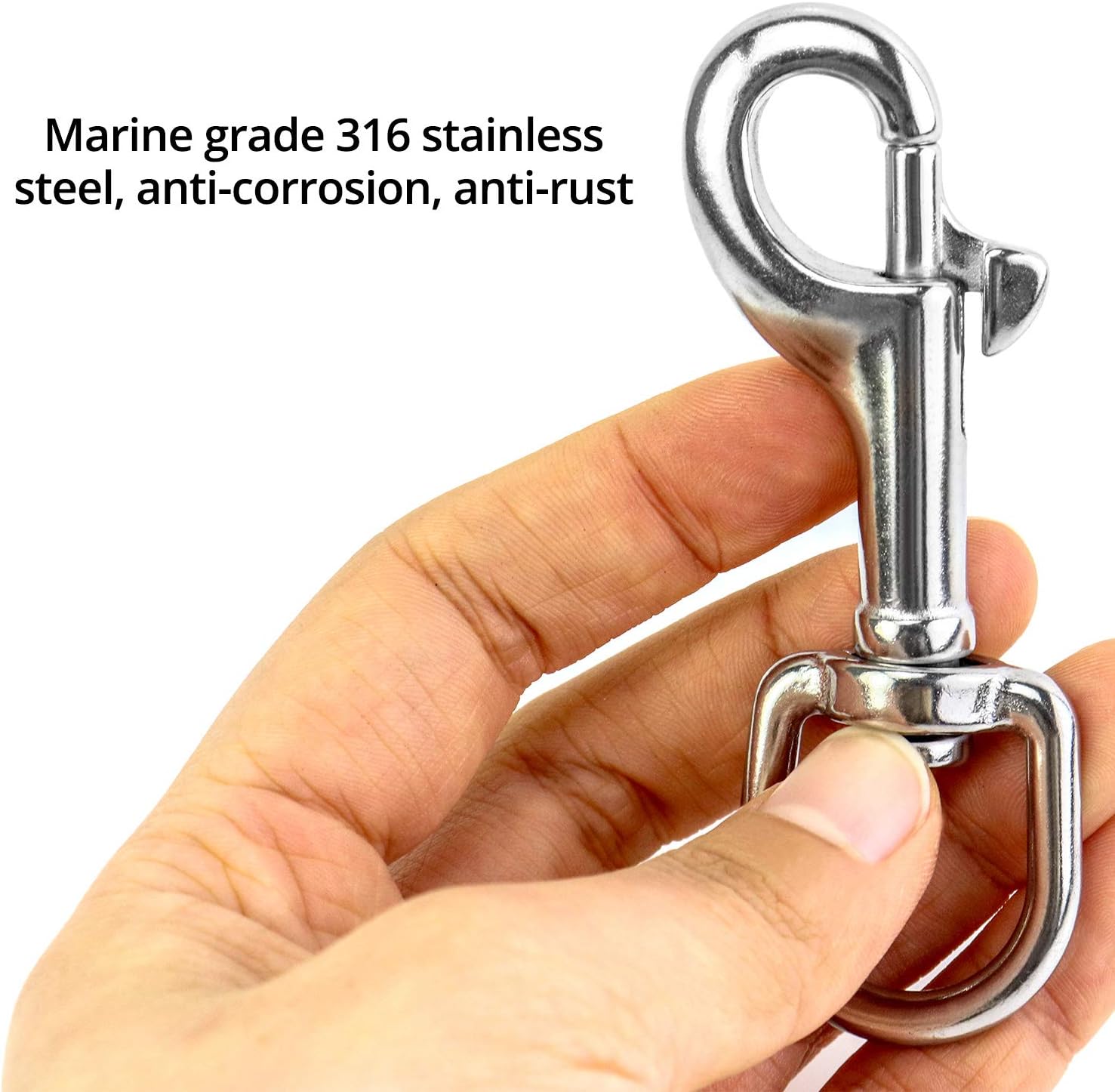 Premium 3-12 Swivel Eye Bolt Snap Hook