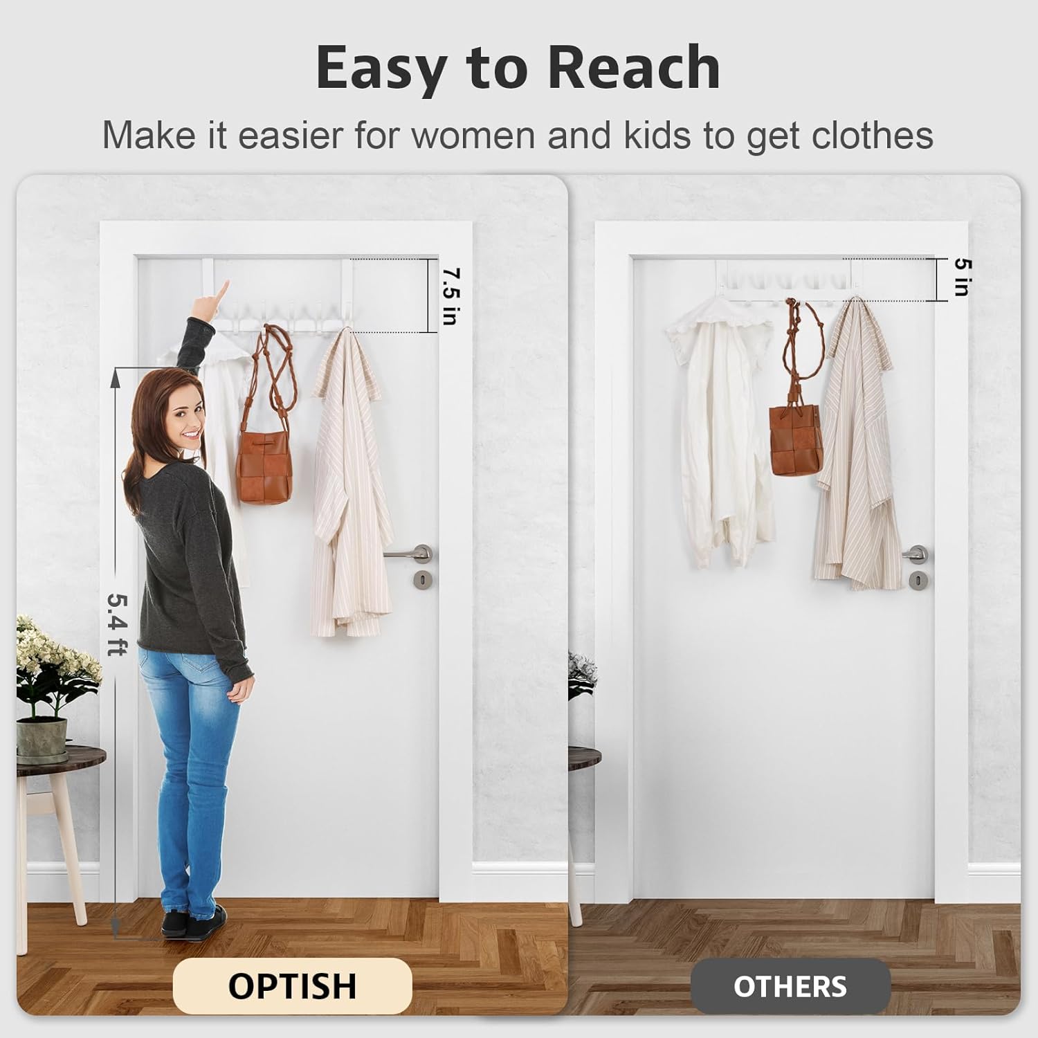 Optish Over The Door Towel Hooks