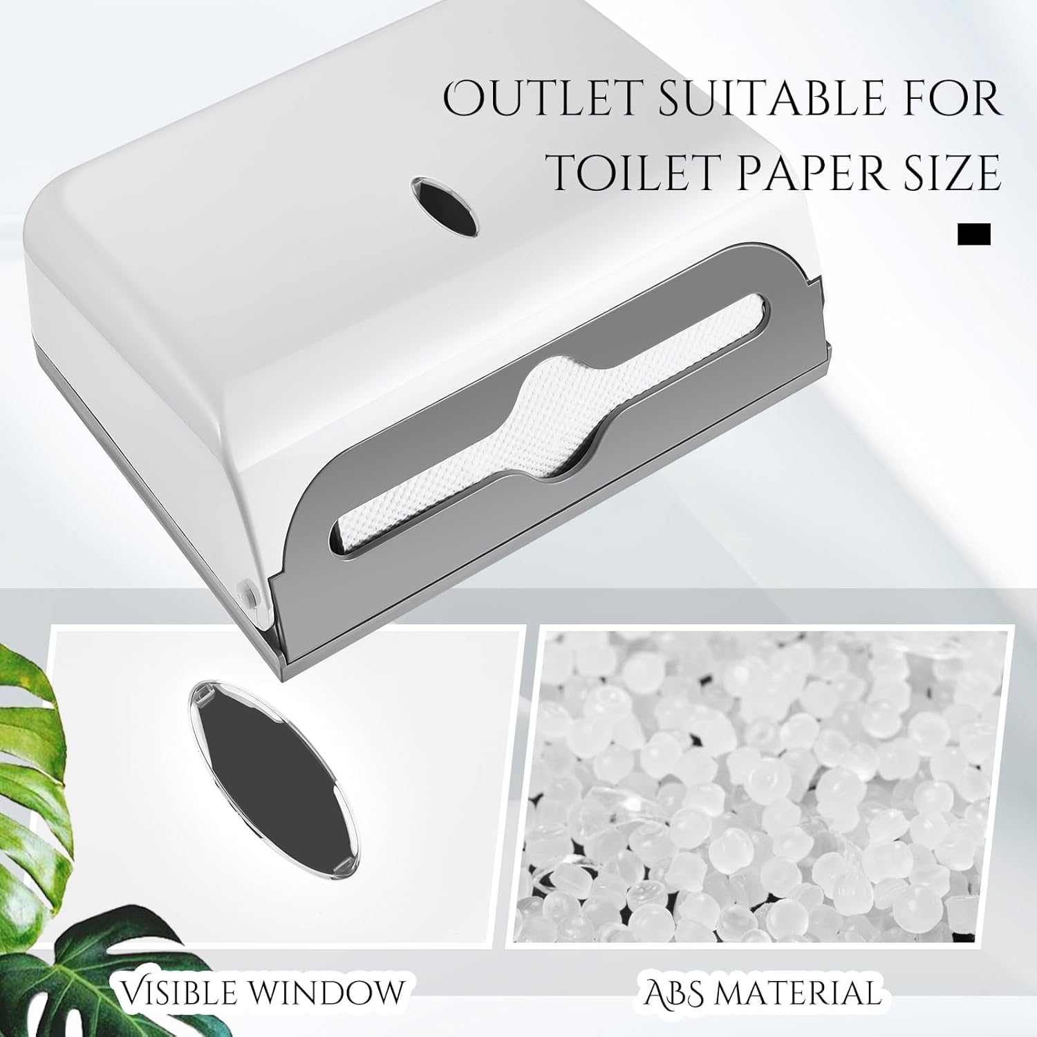 Yaomiao 2 Pcs Wall Mount Paper Towel Dispenser No Drilling Commercial