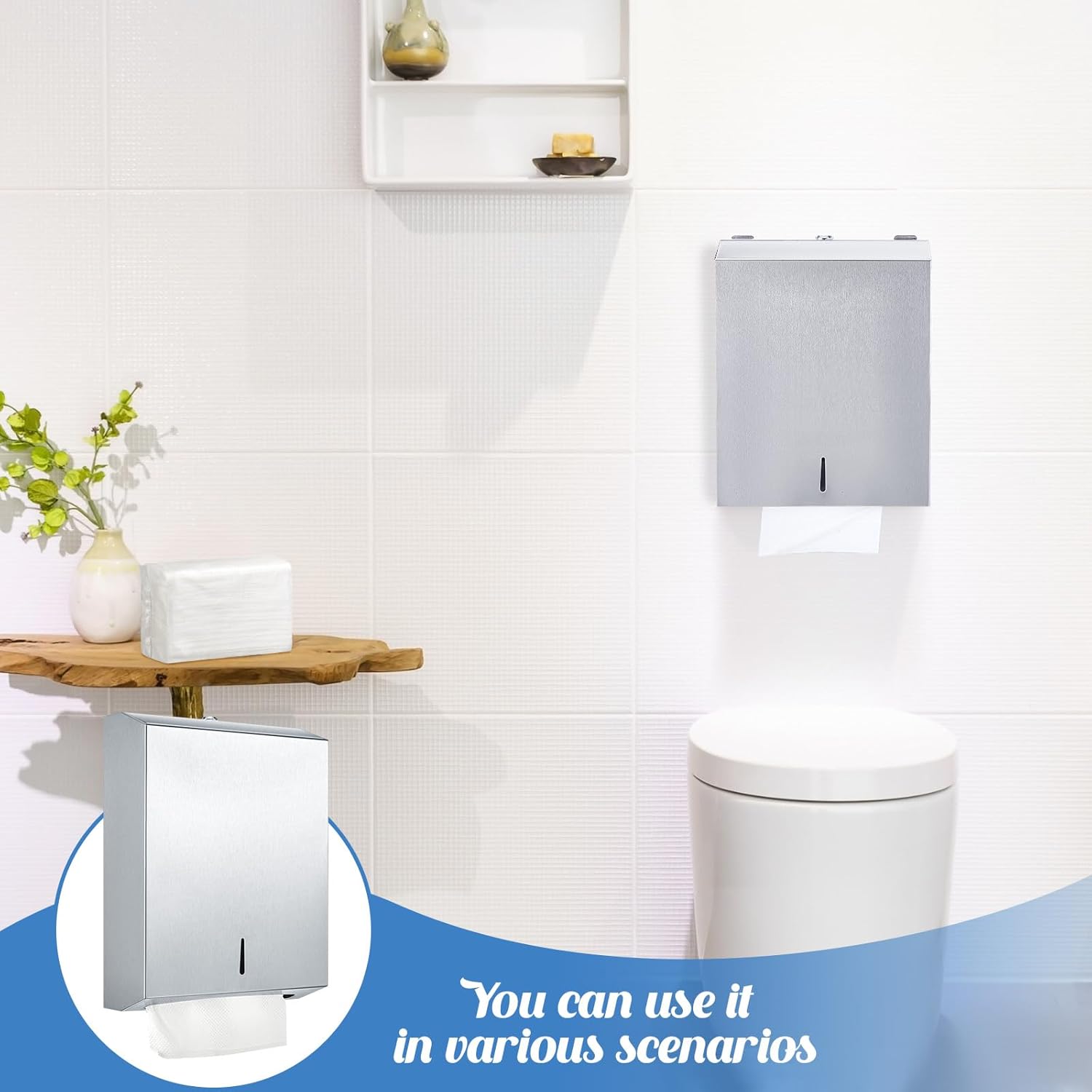 Premium Stainless Steel Towel Dispenser for Commercial Use